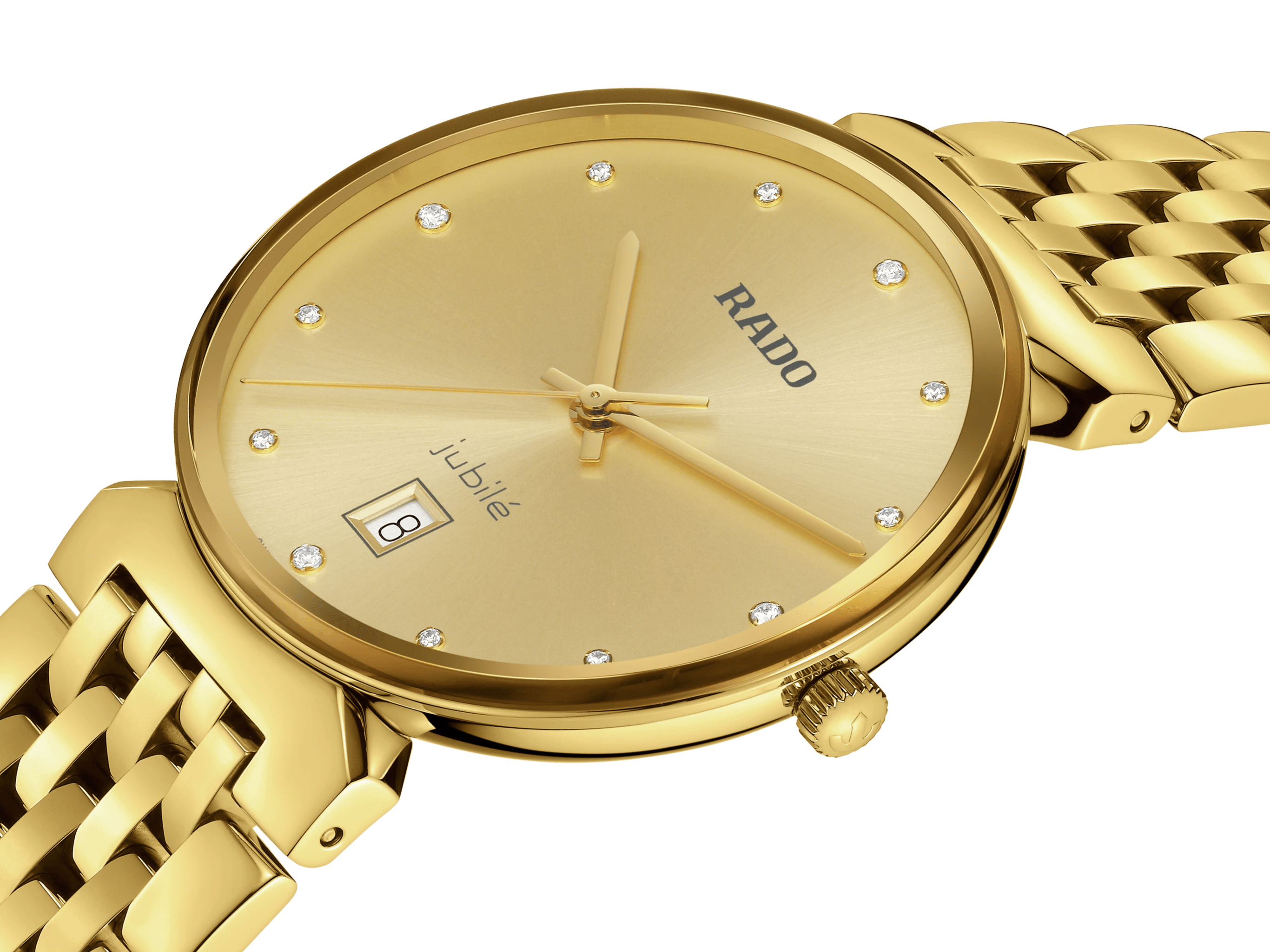 RADO Florence Diamonds 38mm Yellow Gold PVD Men's Watch R48914713