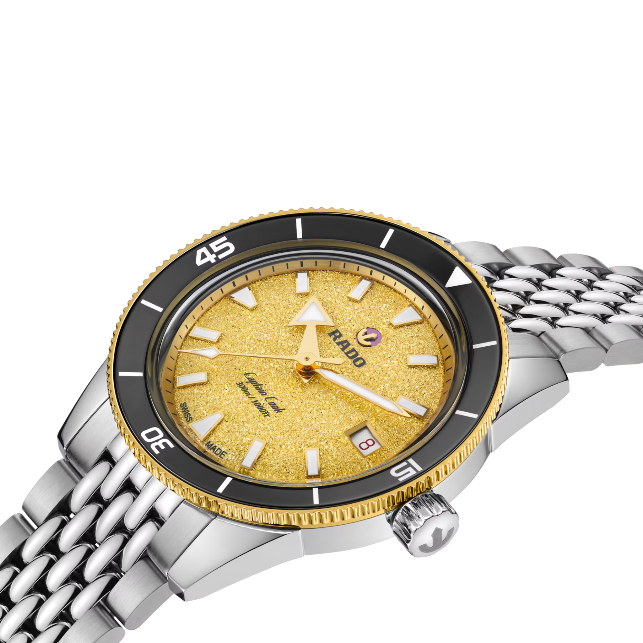 Rado Captain Cook Automatic 39mm Gold Dial Men's Watch R32223258