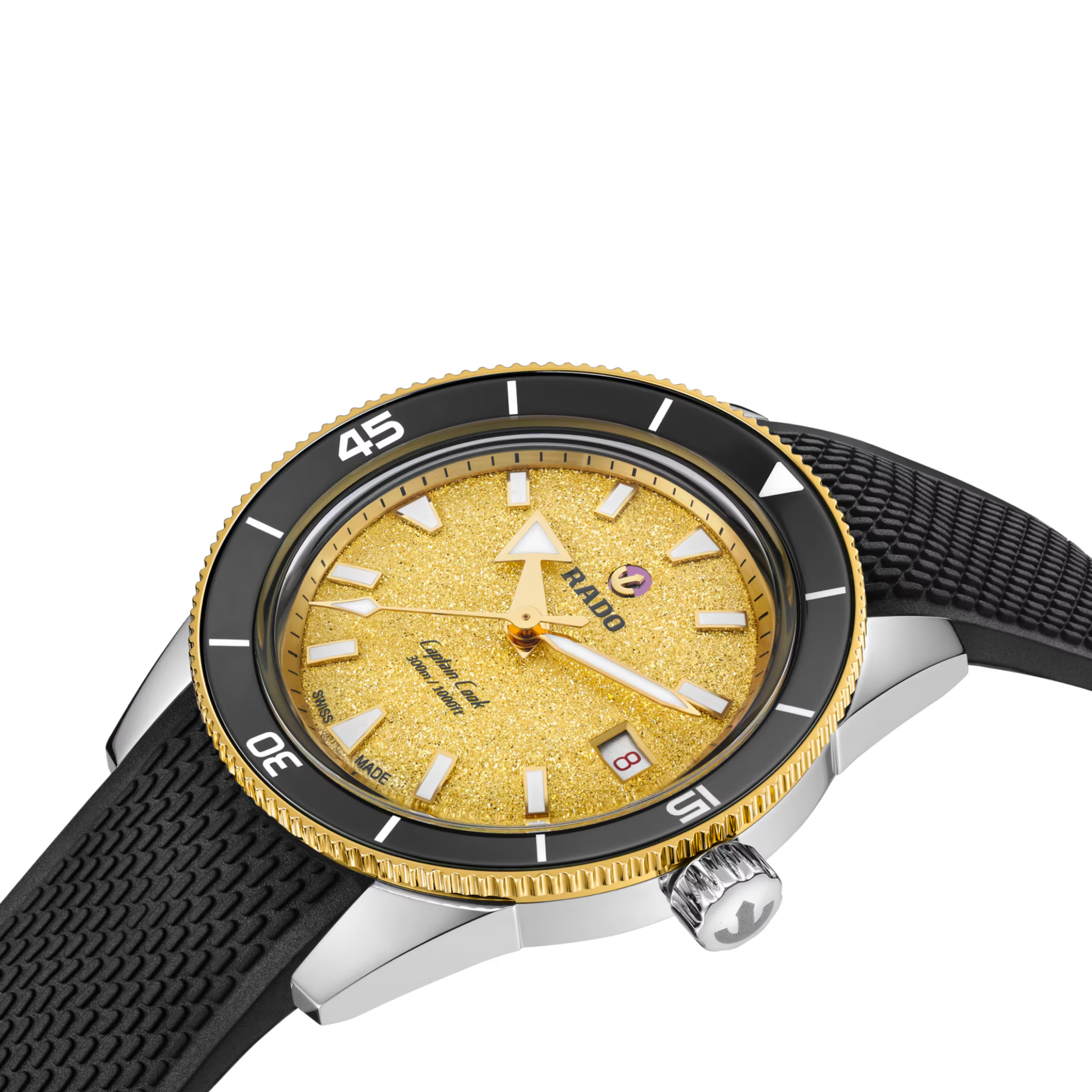 Rado Captain Cook Automatic 39mm Gold Dial Men's Watch R32223258