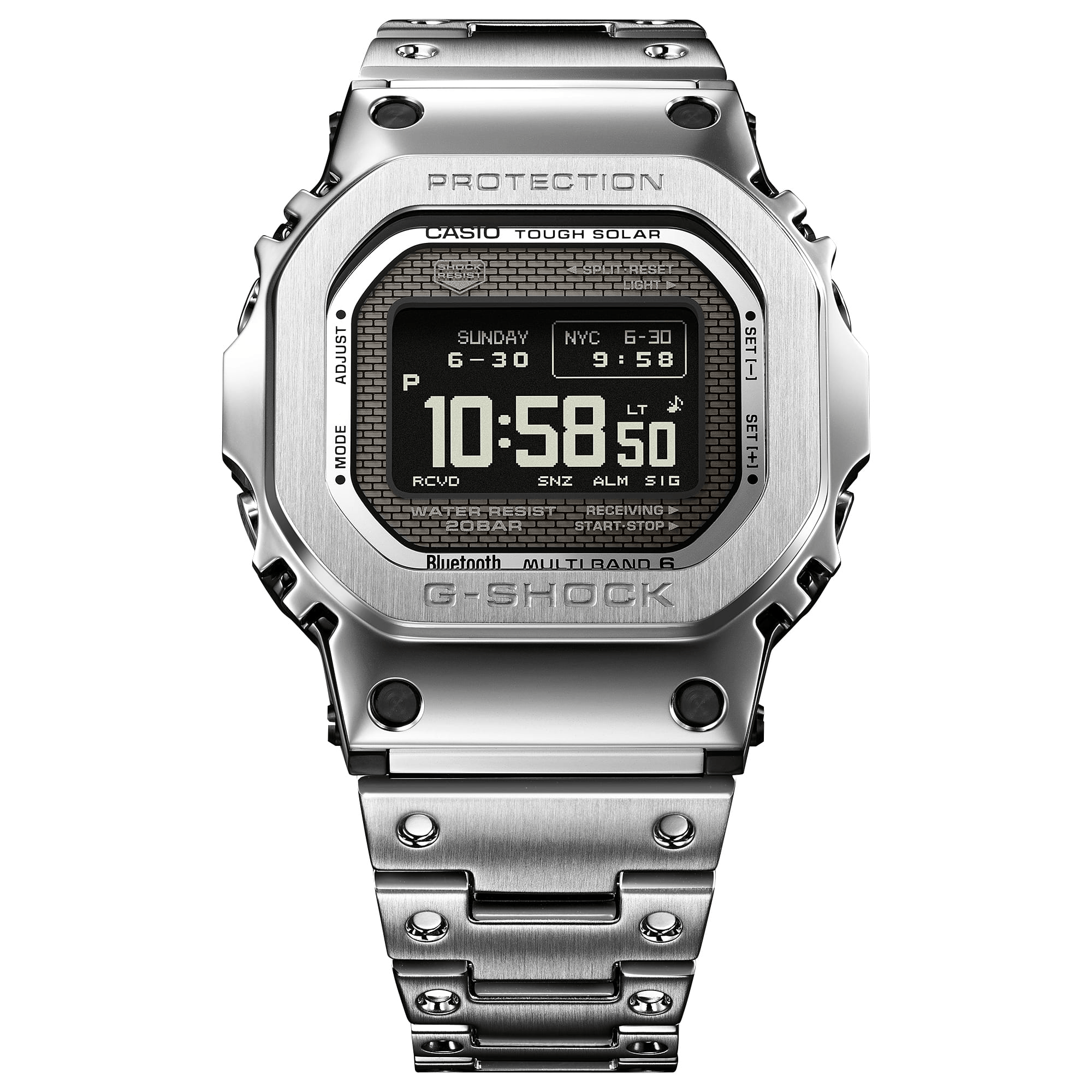 G-Shock Full Metal 5000 Series 43.6mm Digital/Grey Dial Men's Watch GMWBZ5000D-1