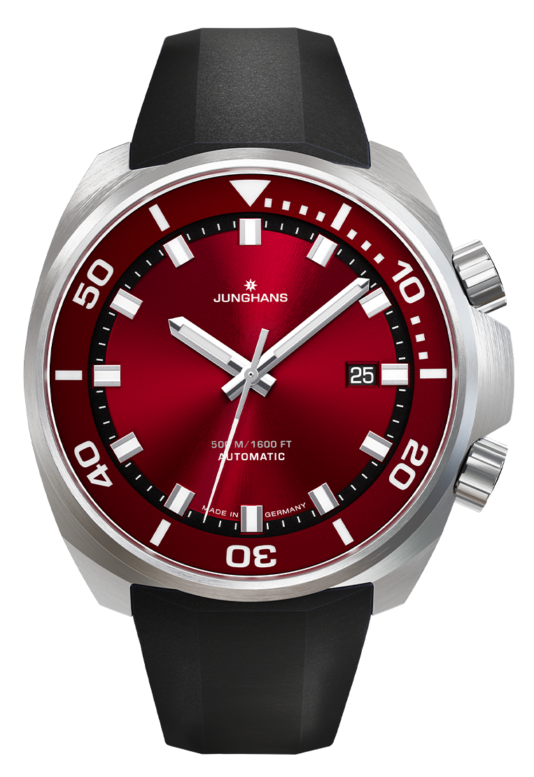 Junghans Aquaris Red 46.9mm Red Dial Men's Watch 27/4661.44