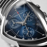 Hamilton Ventura Chrono Quartz 32mm Blue Dial Men's Watch H24432141