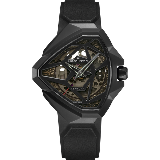 Hamilton Ventura Edge Skeleton 51mm Black Dial Men's Watch H24645330