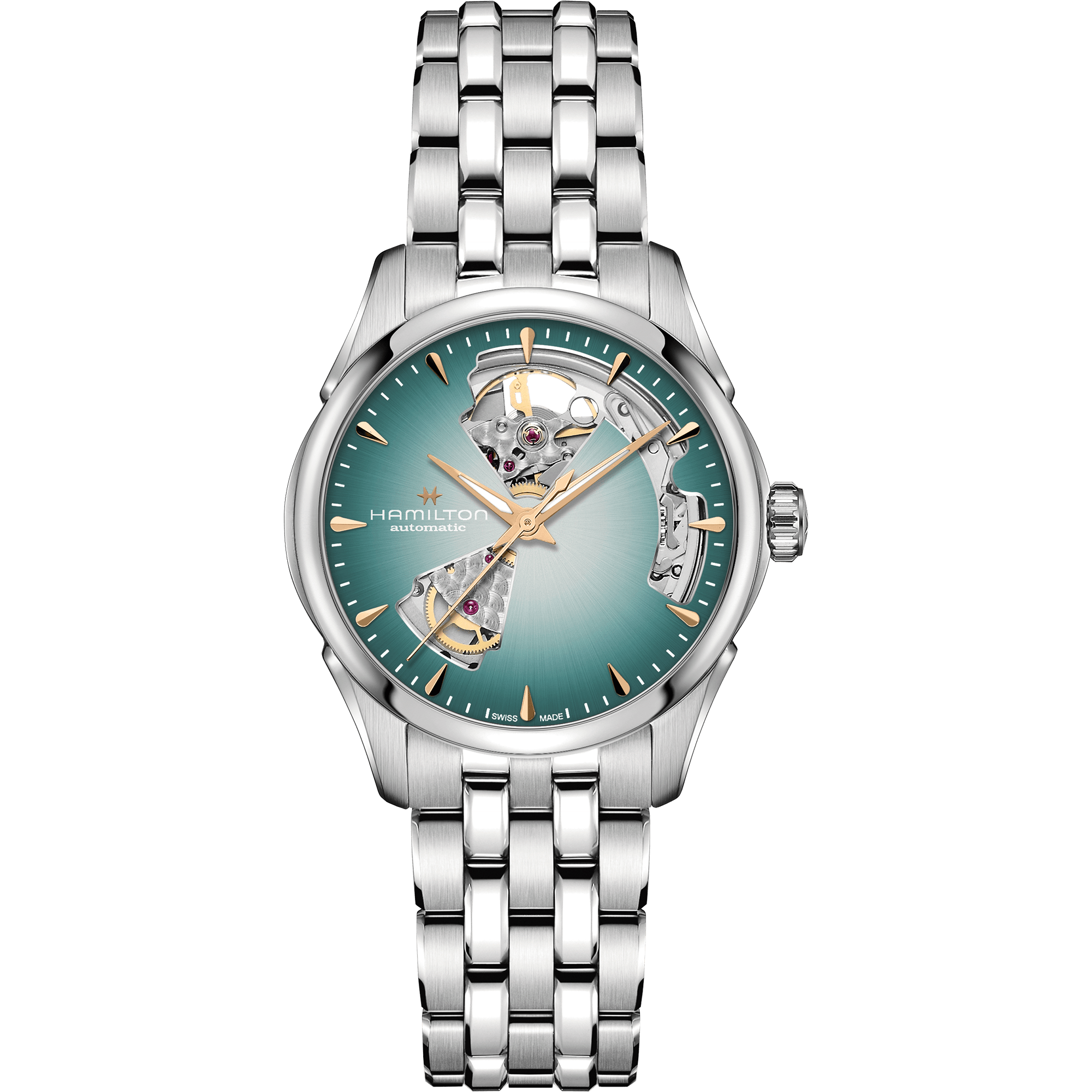 Hamilton Jazzmaster Open Heart Auto 36mm Blue Dial Women's Watch H32215143