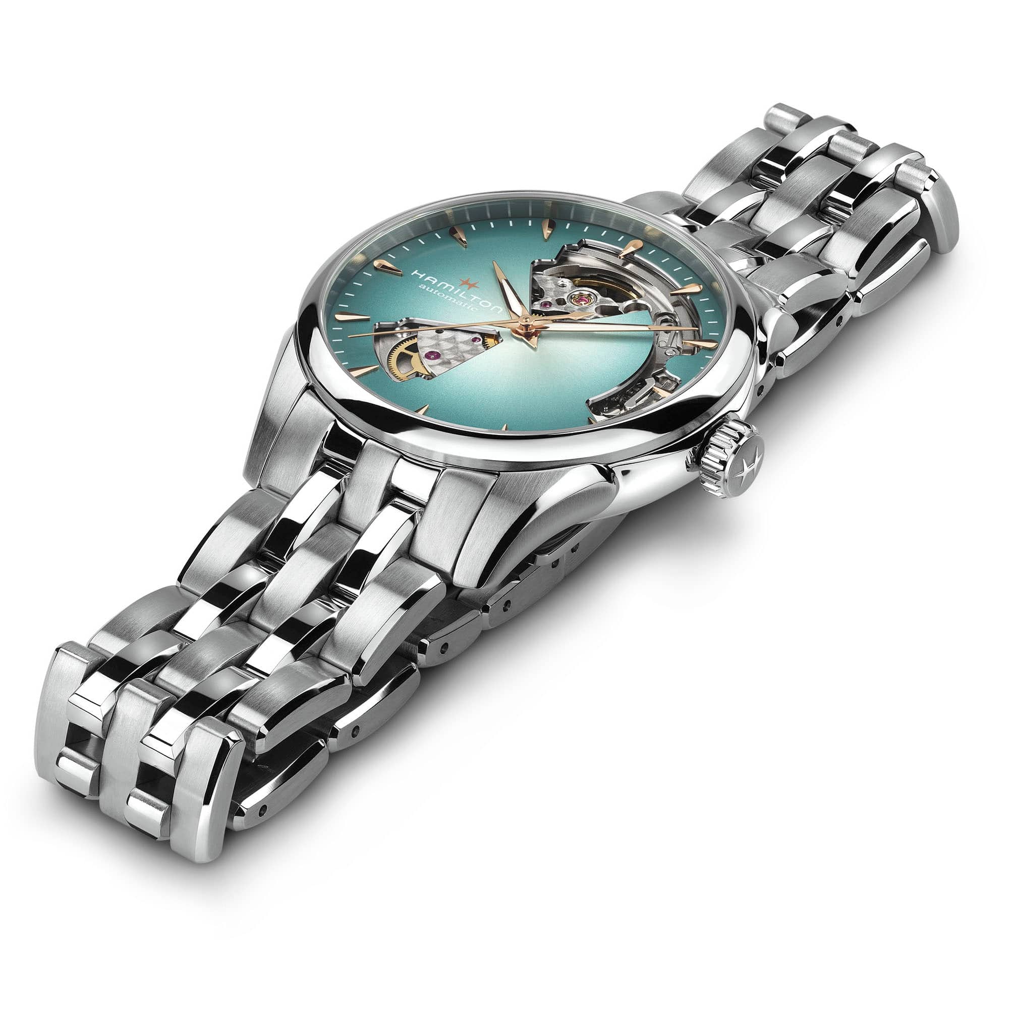 Hamilton Jazzmaster Open Heart Auto 36mm Blue Dial Women's Watch H32215143