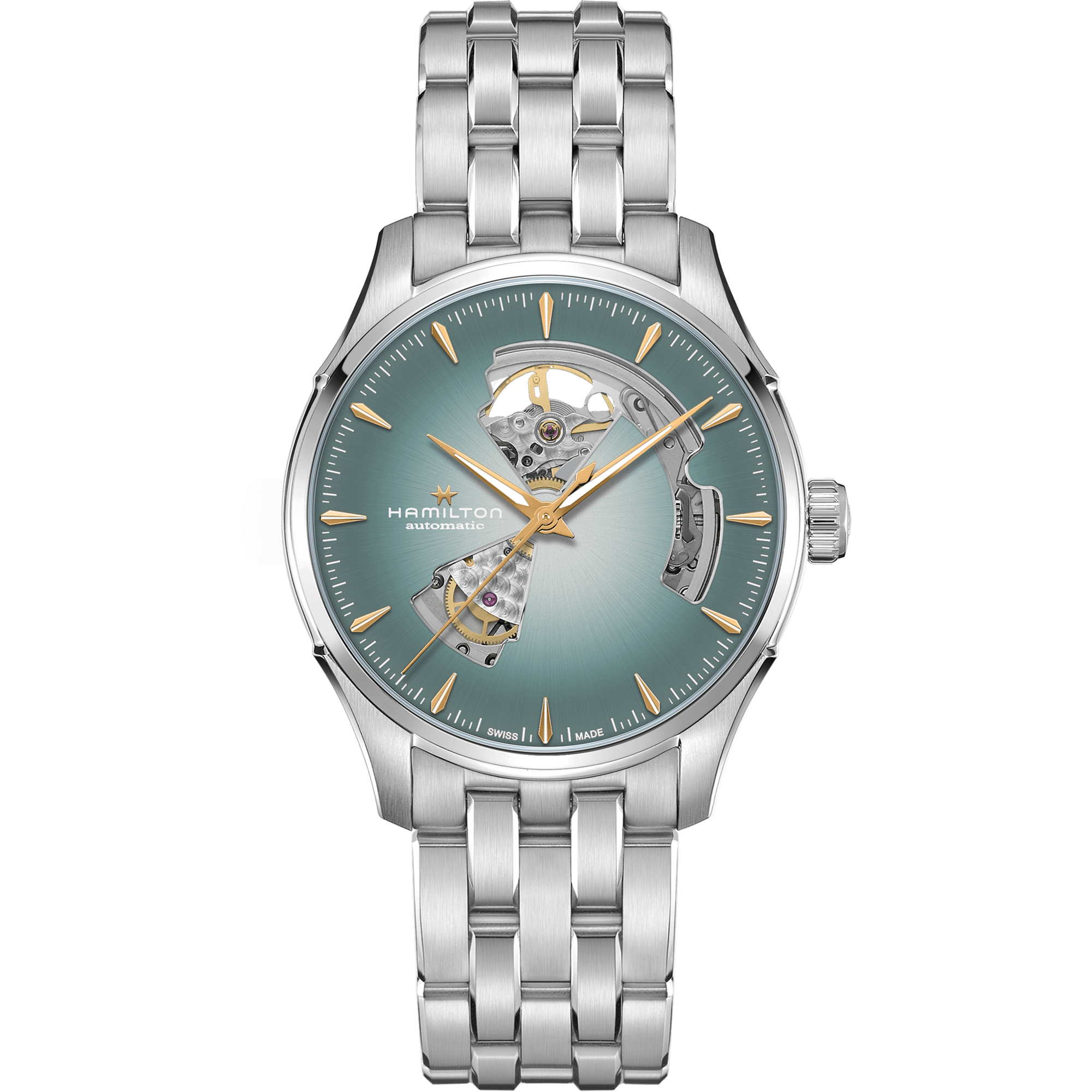 Hamilton Jazzmaster Open Heart Auto 40mm Blue Dial Men's Watch H32675141