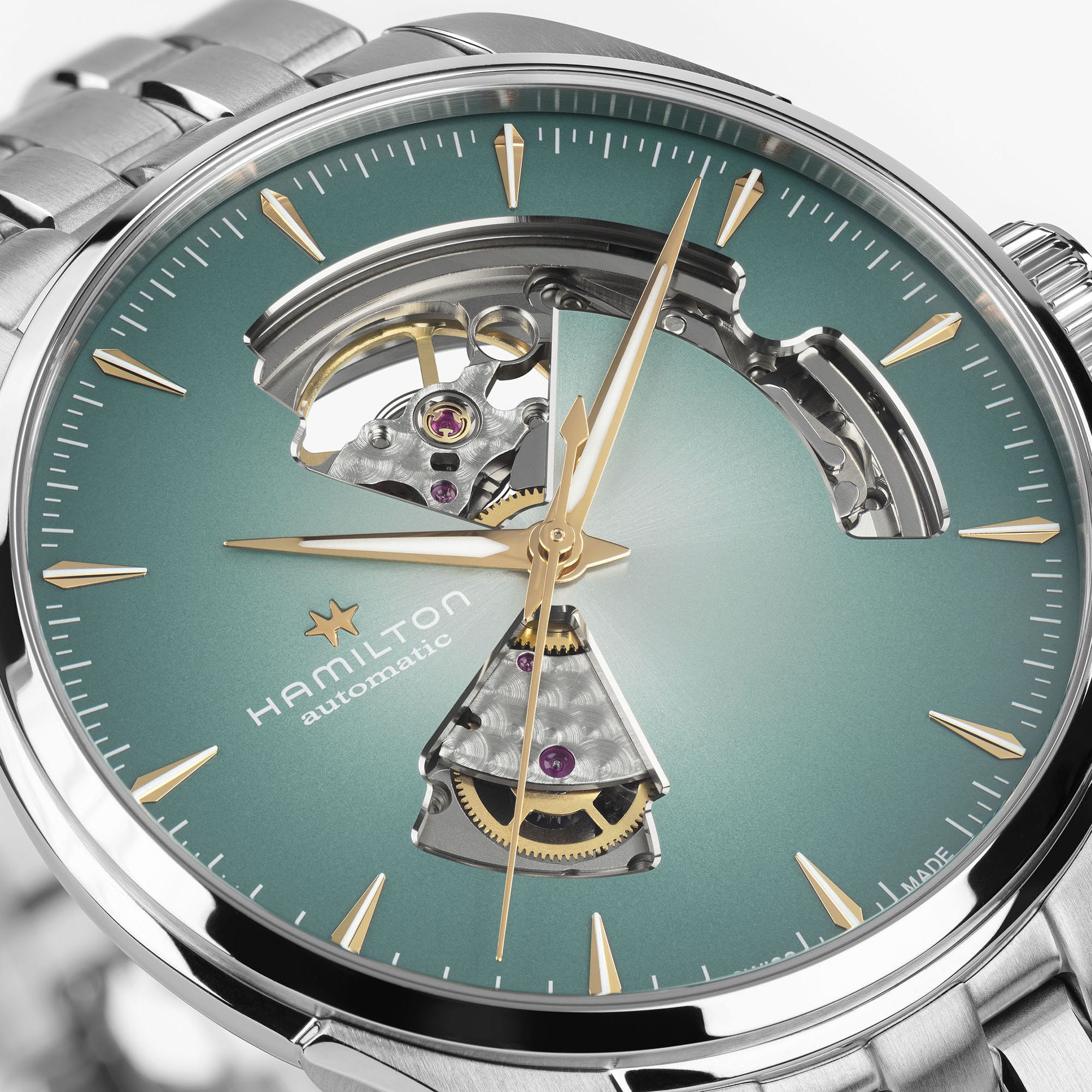 Hamilton Jazzmaster Open Heart Auto 40mm Blue Dial Men's Watch H32675141
