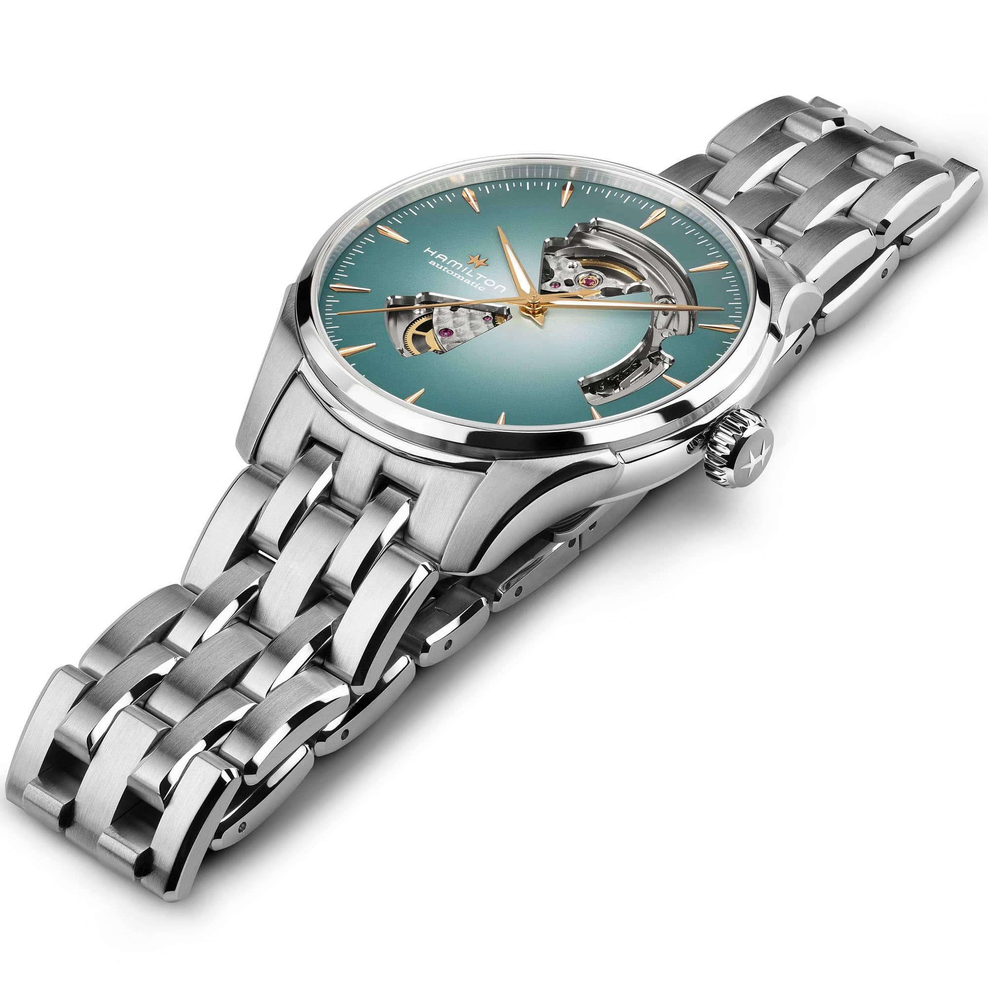 Hamilton Jazzmaster Open Heart Auto 40mm Blue Dial Men's Watch H32675141