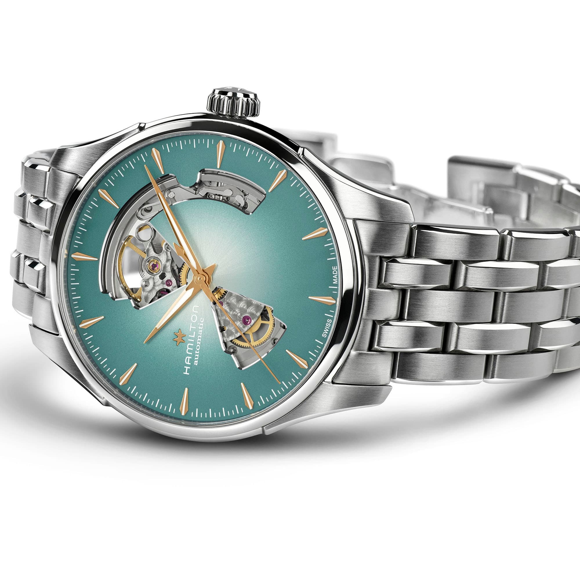 Hamilton Jazzmaster Open Heart Auto 40mm Blue Dial Men's Watch H32675141