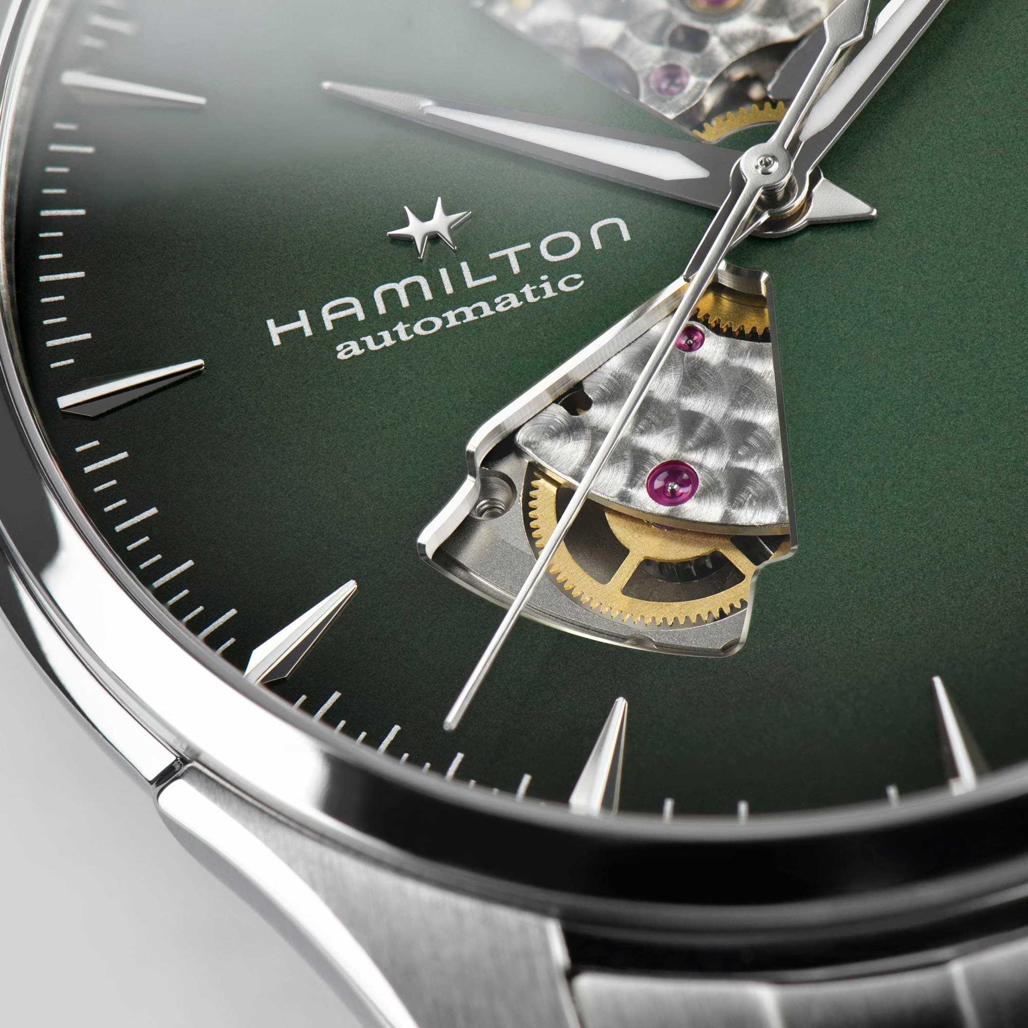 Hamilton Jazzmaster Open Heart 40mm Green Dial Men's Watch H32675160