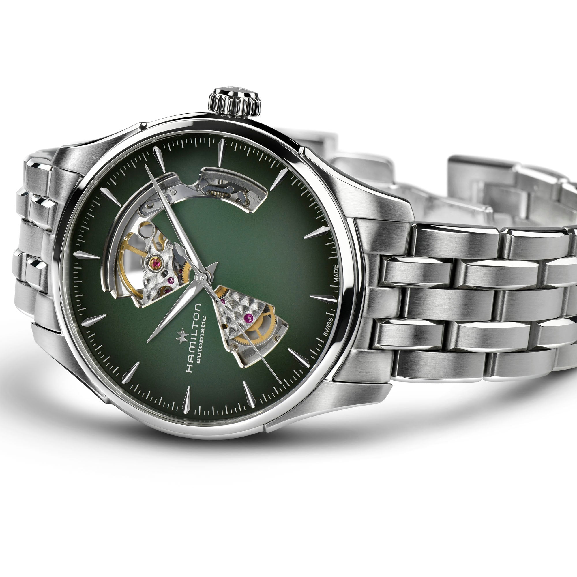 Hamilton Jazzmaster Open Heart 40mm Green Dial Men's Watch H32675160