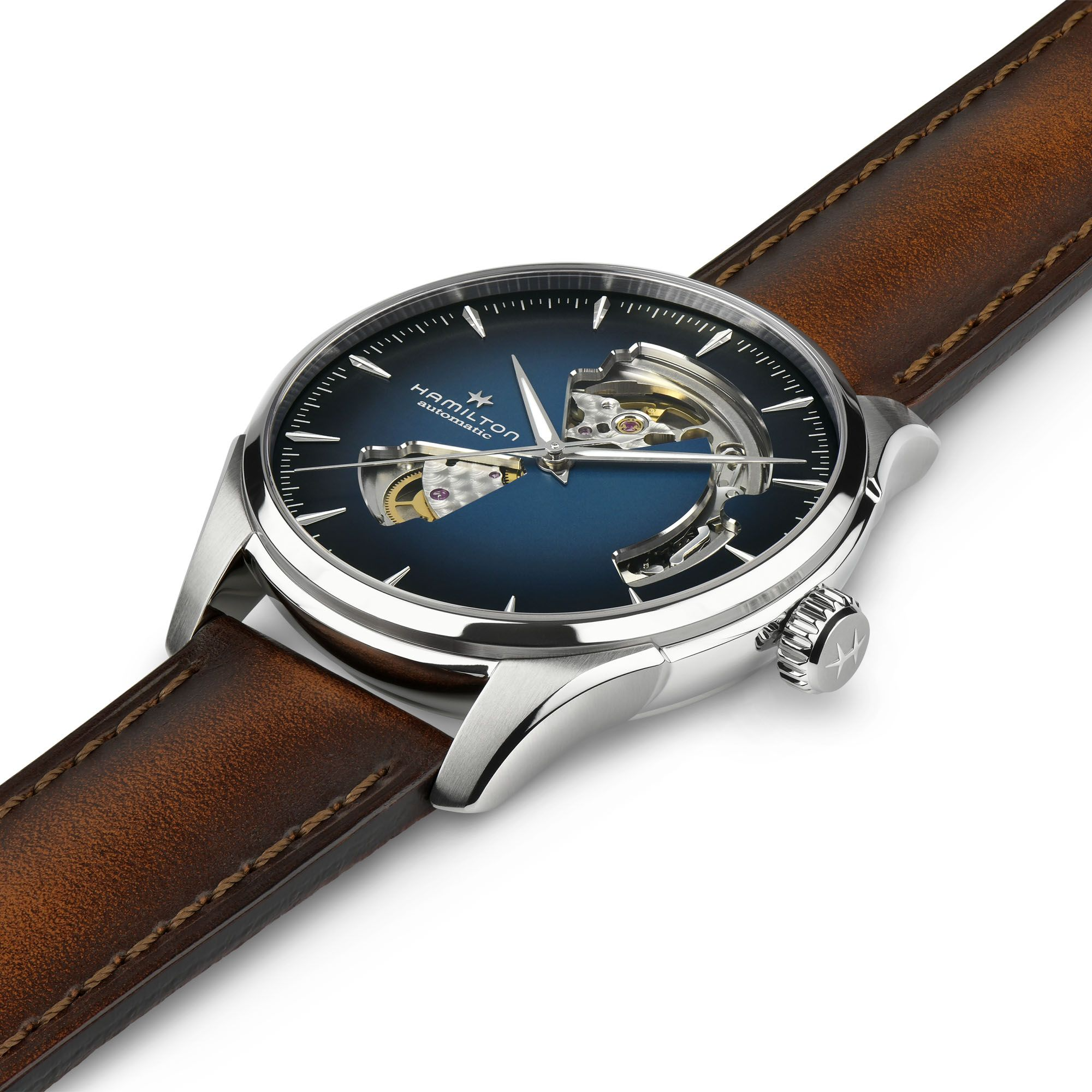 Hamilton Jazzmaster Open Heart Auto 40mm Blue Dial Men's Watch H32675540