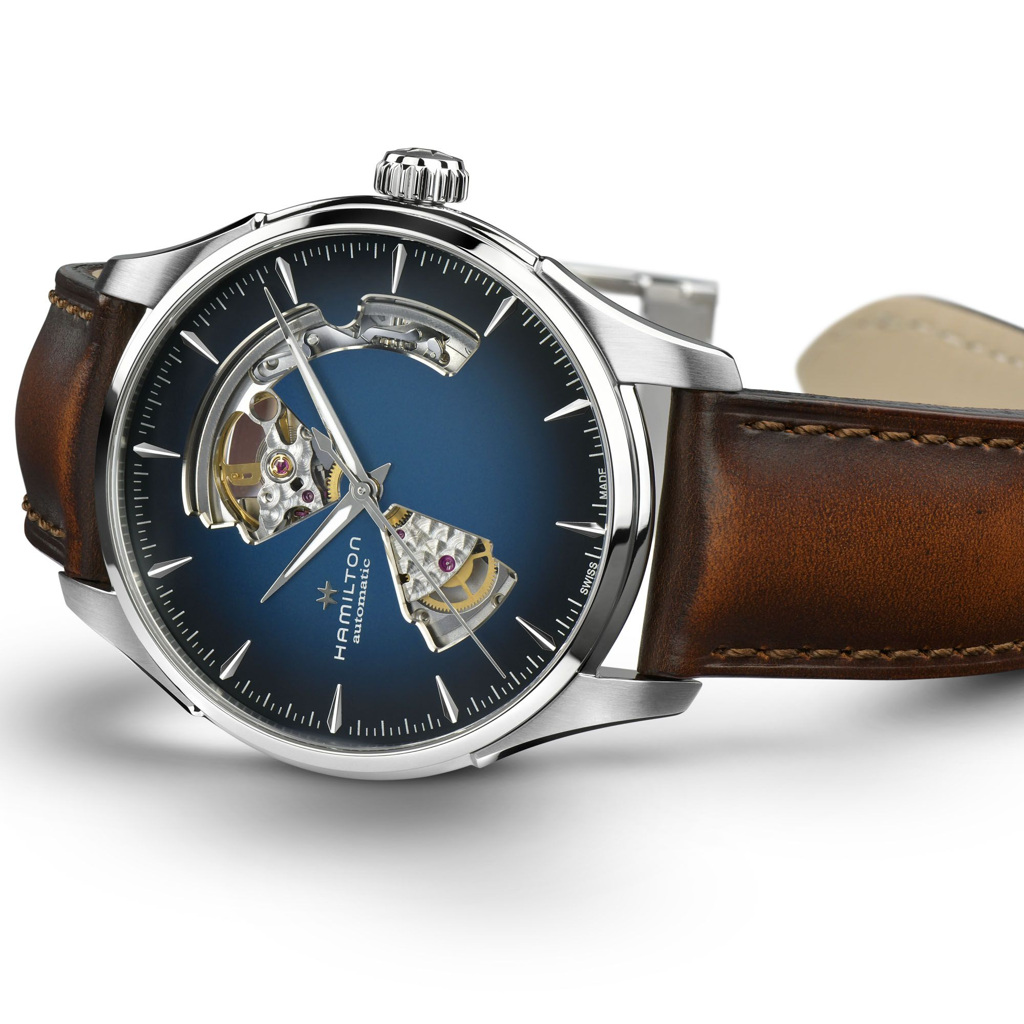 Hamilton Jazzmaster Open Heart Auto 40mm Blue Dial Men's Watch H32675540