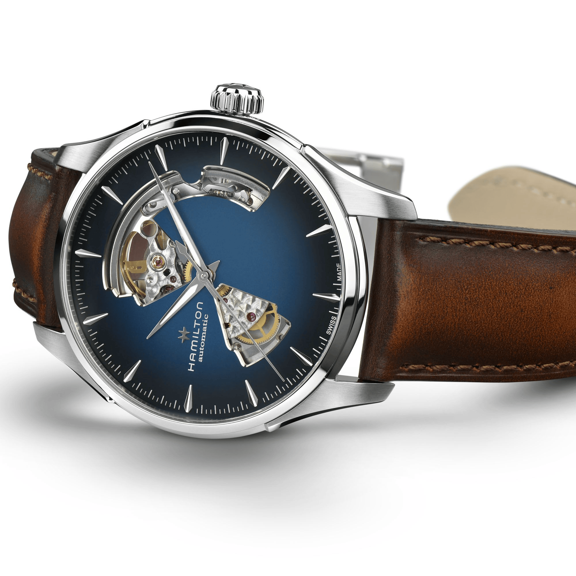 Hamilton Jazzmaster Open Heart Auto 40mm Blue Dial Men's Watch H32675540