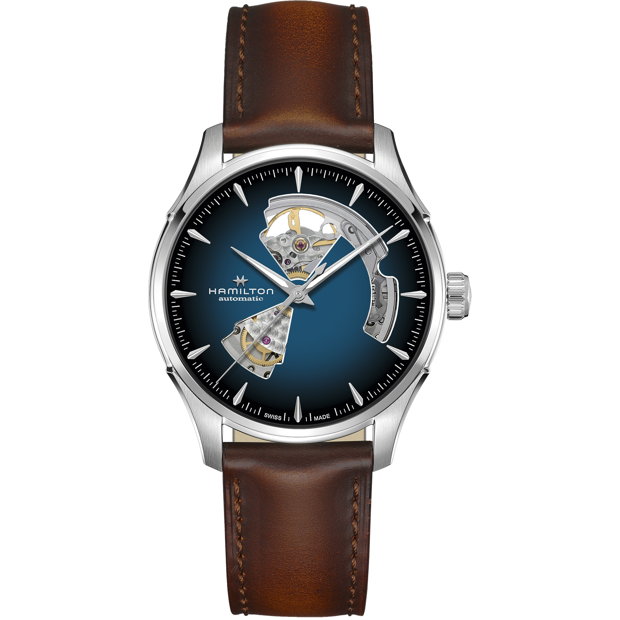 Hamilton Jazzmaster Open Heart Auto 40mm Blue Dial Men's Watch H32675540