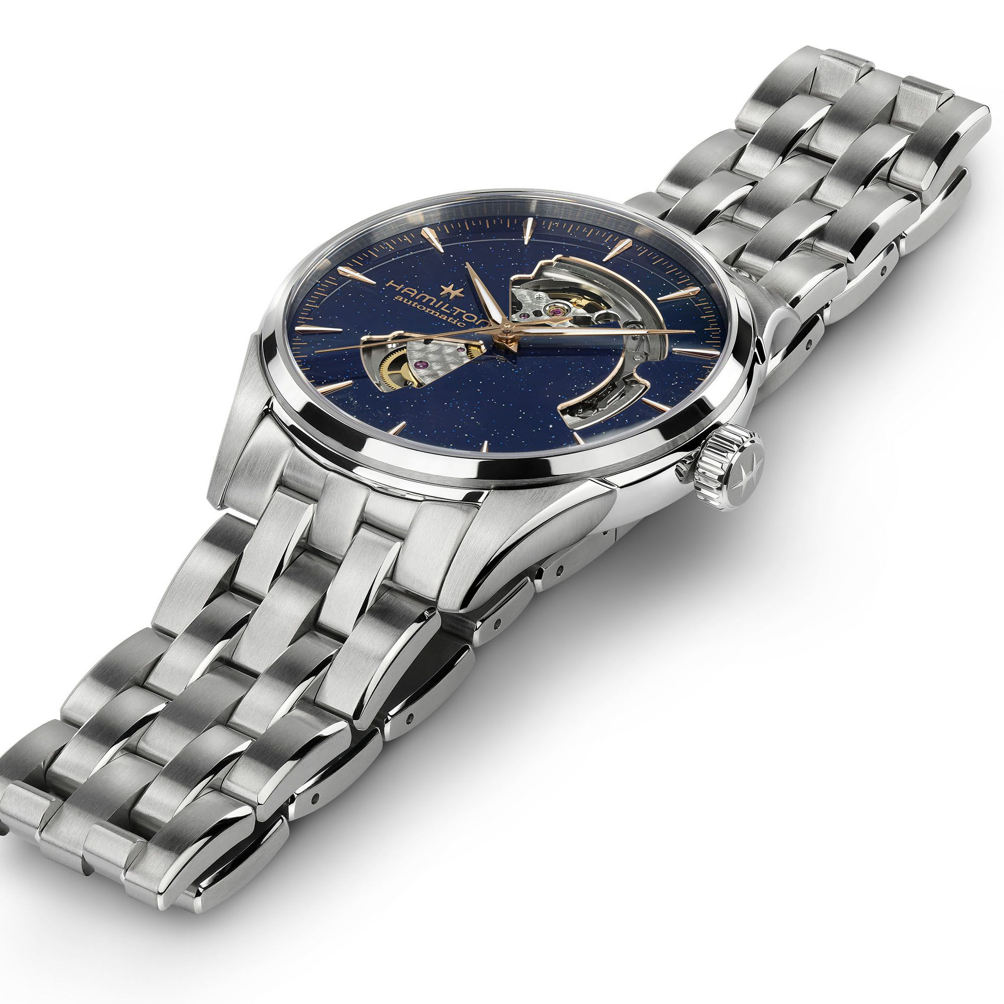 Hamilton Jazzmaster Open Heart Auto 42mm Blue Dial Men's Watch H32705140