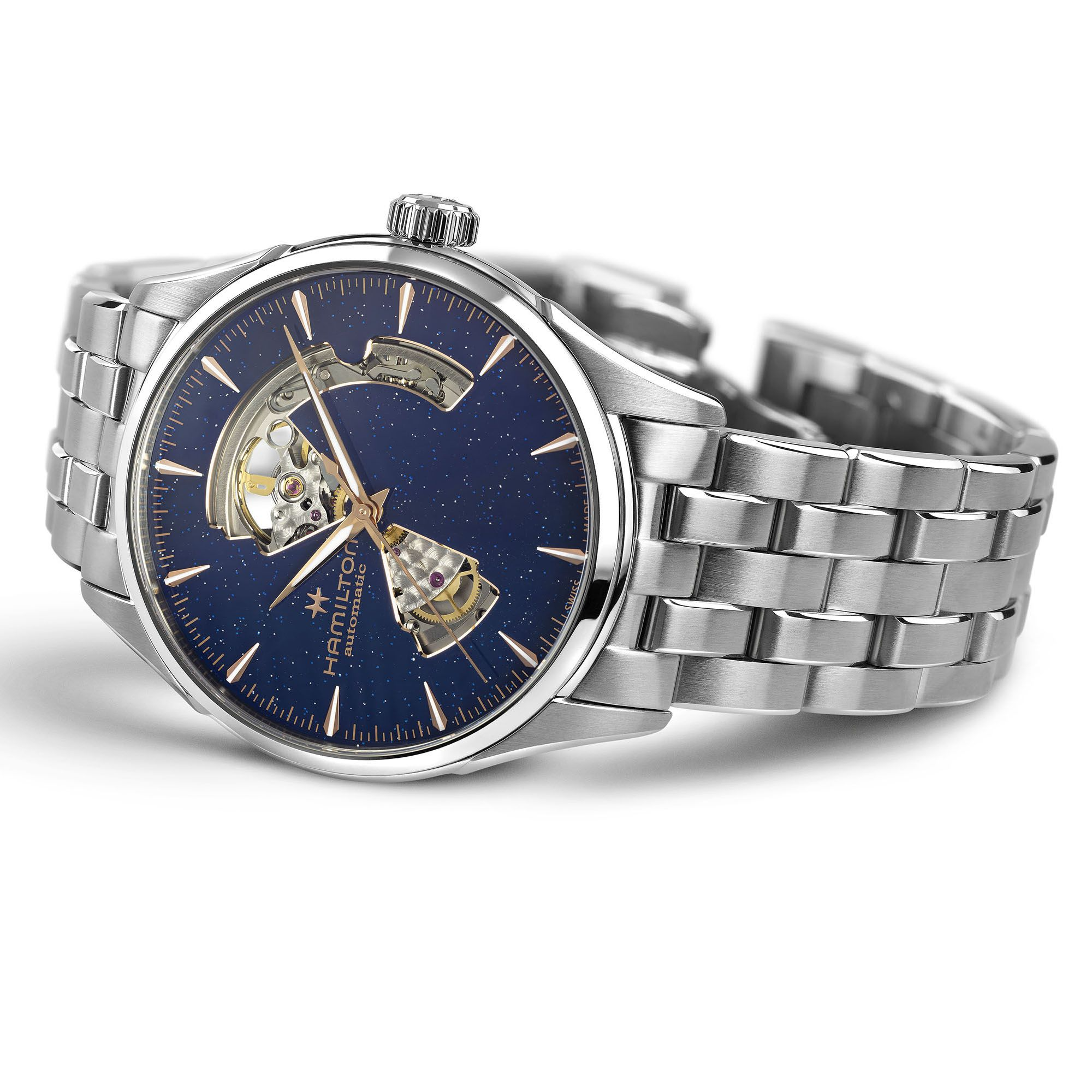 Hamilton Jazzmaster Open Heart Auto 42mm Blue Dial Men's Watch H32705140
