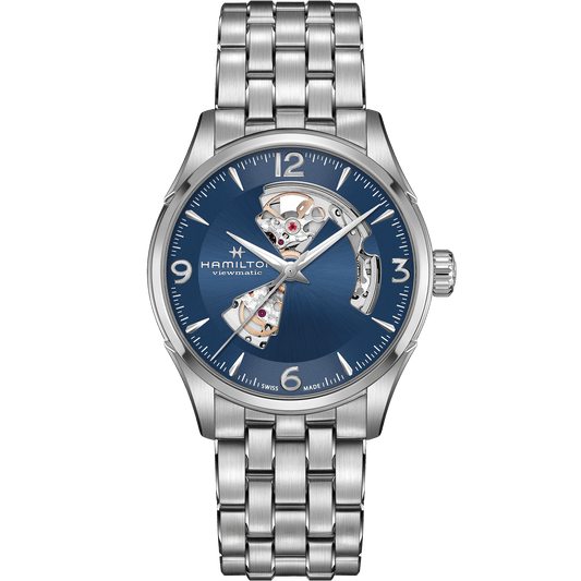 Hamilton Jazzmaster Open Heart Auto 42mm Blue Dial Men's Watch H32705141