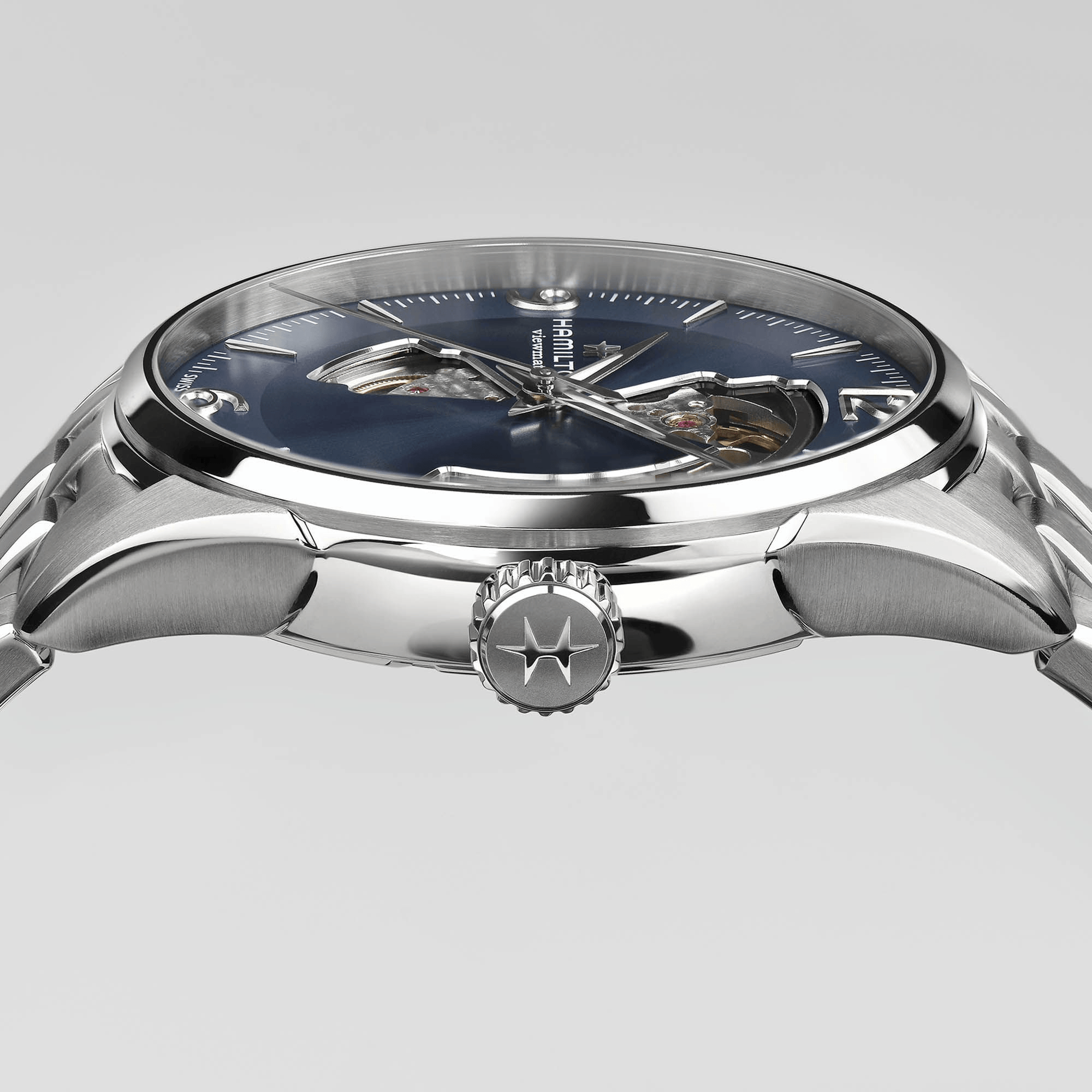Hamilton Jazzmaster Open Heart Auto 42mm Blue Dial Men's Watch H32705141