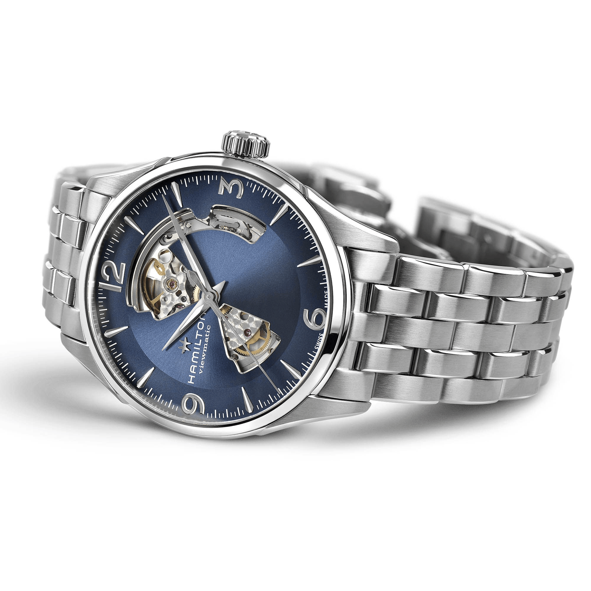 Hamilton Jazzmaster Open Heart Auto 42mm Blue Dial Men's Watch H32705141