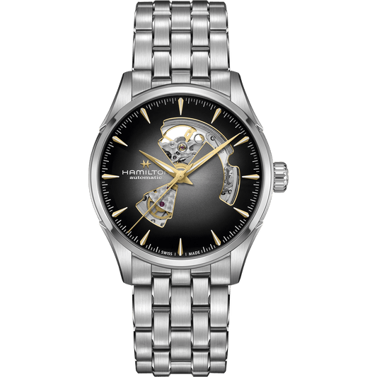 Hamilton Jazzmaster Open Heart Auto 42mm Grey Sunray-Brushed Dial Men's Watch H32705180
