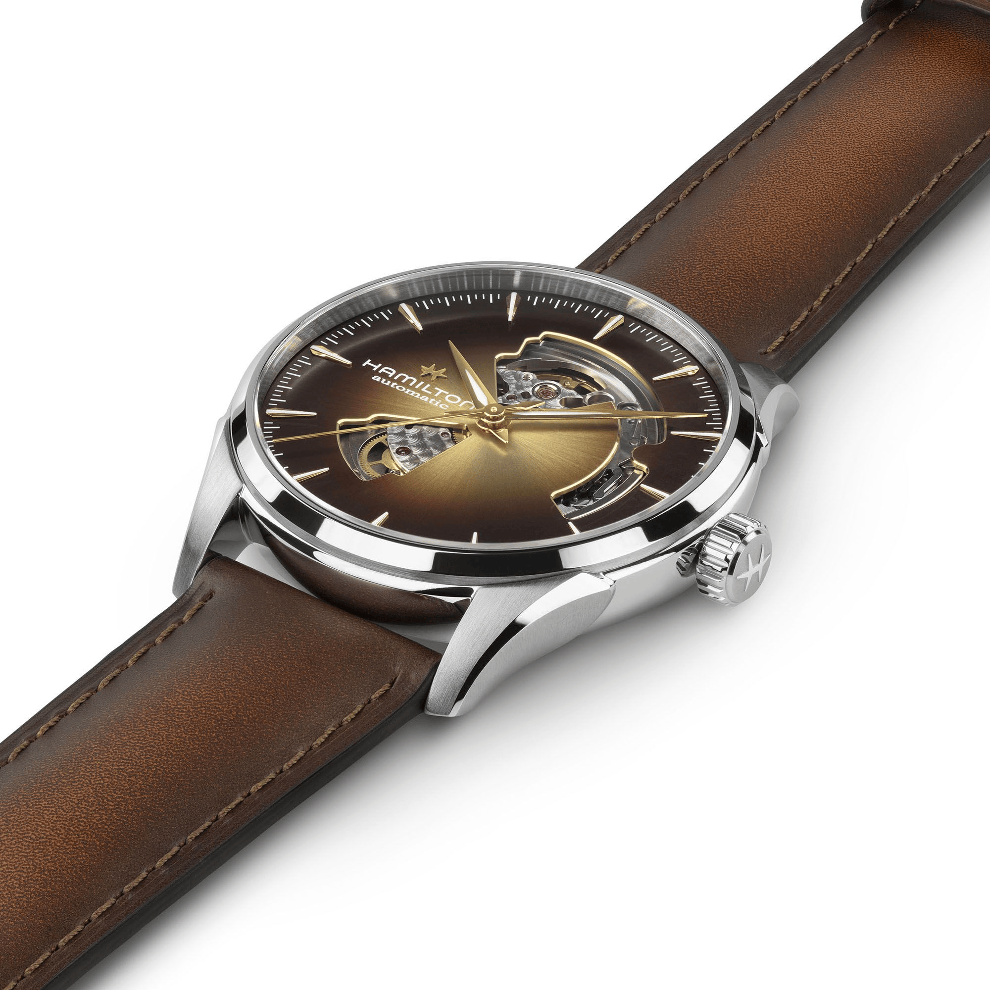 Hamilton Jazzmaster Open Heart Auto 42mm Champagne Dial Men's Watch H32705501