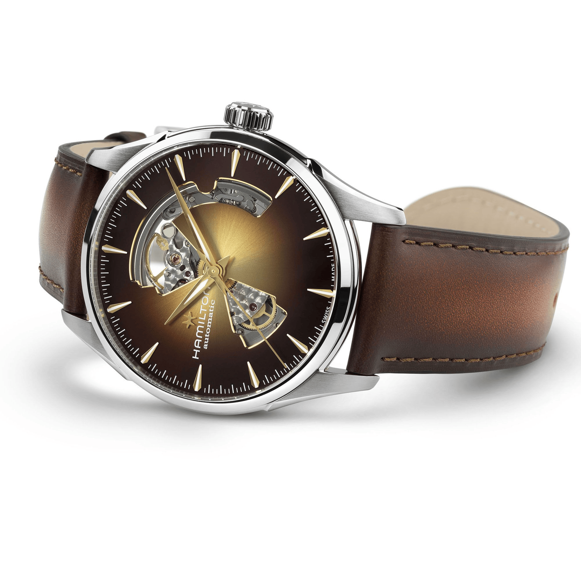 Hamilton Jazzmaster Open Heart Auto 42mm Champagne Dial Men's Watch H32705501