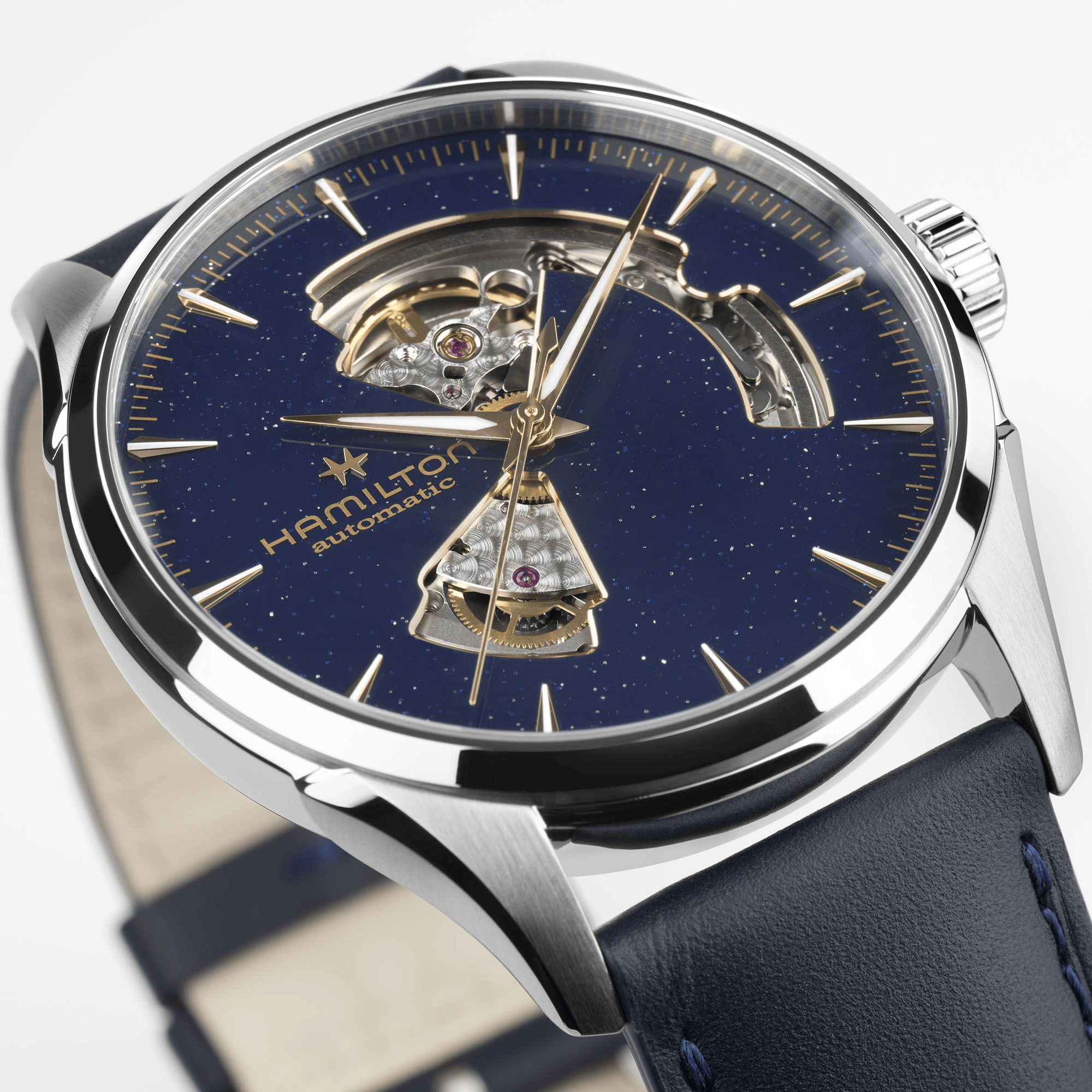 Hamilton Jazzmaster Open Heart Auto 42mm Blue Aventurine Dial Men's Watch H32705640