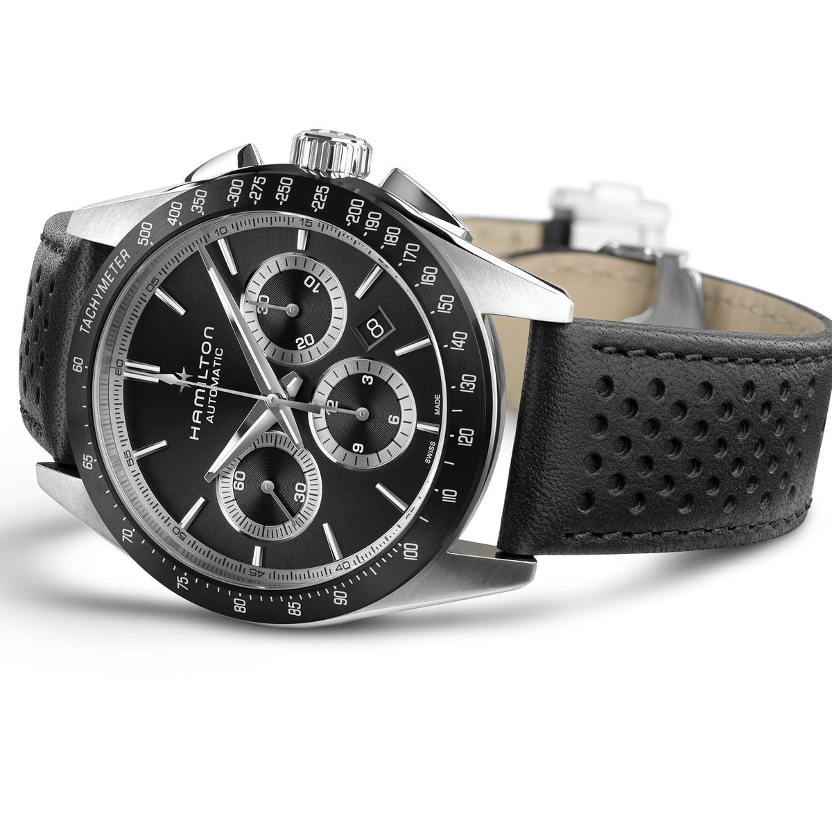 Hamilton Jazzmaster Performer Auto Chrono 42mm Black Dial Men's Watch H36606730