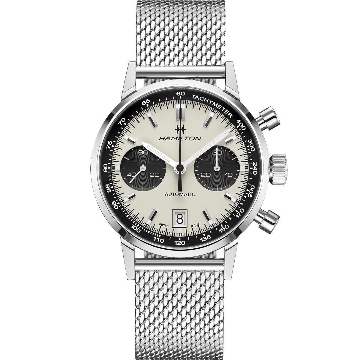Hamilton American Classic Intra-Matic Auto Chrono 40mm White Dial Men's Watch H38416111