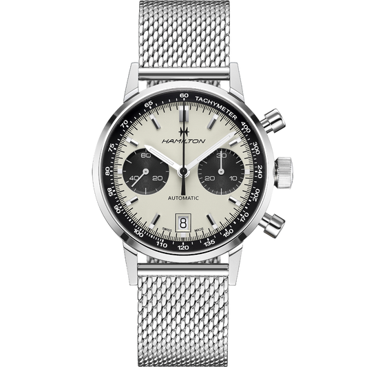 Hamilton American Classic Intra-Matic Auto Chrono 40mm White Dial Men's Watch H38416111