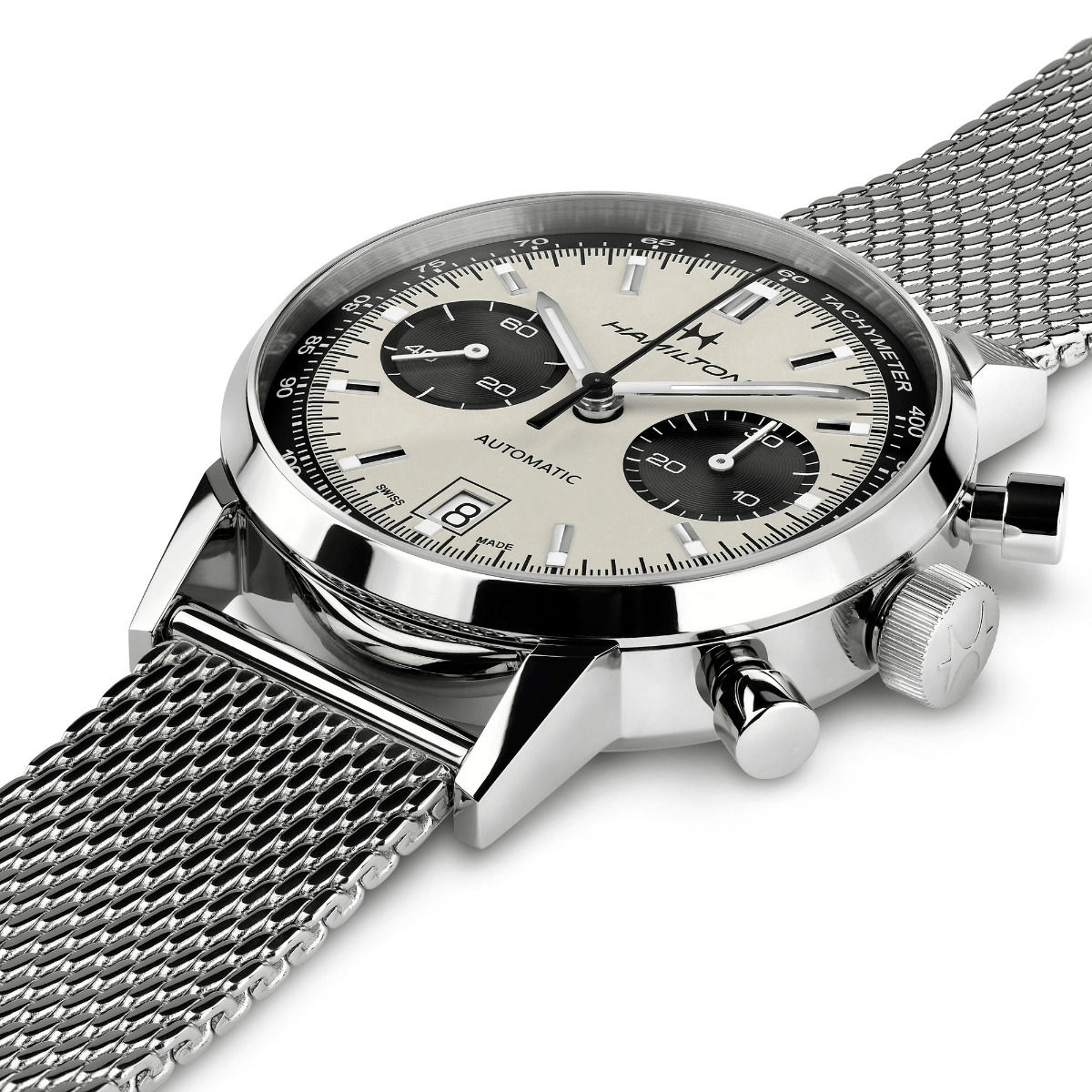 Hamilton American Classic Intra-Matic Auto Chrono 40mm White Dial Men's Watch H38416111
