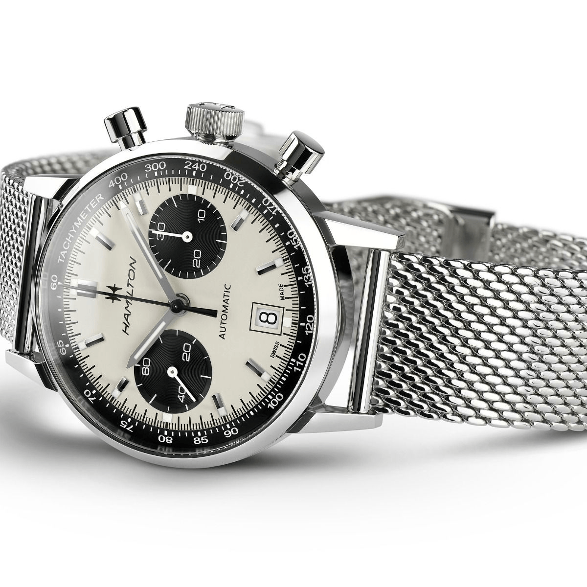 Hamilton American Classic Intra-Matic Auto Chrono 40mm White Dial Men's Watch H38416111