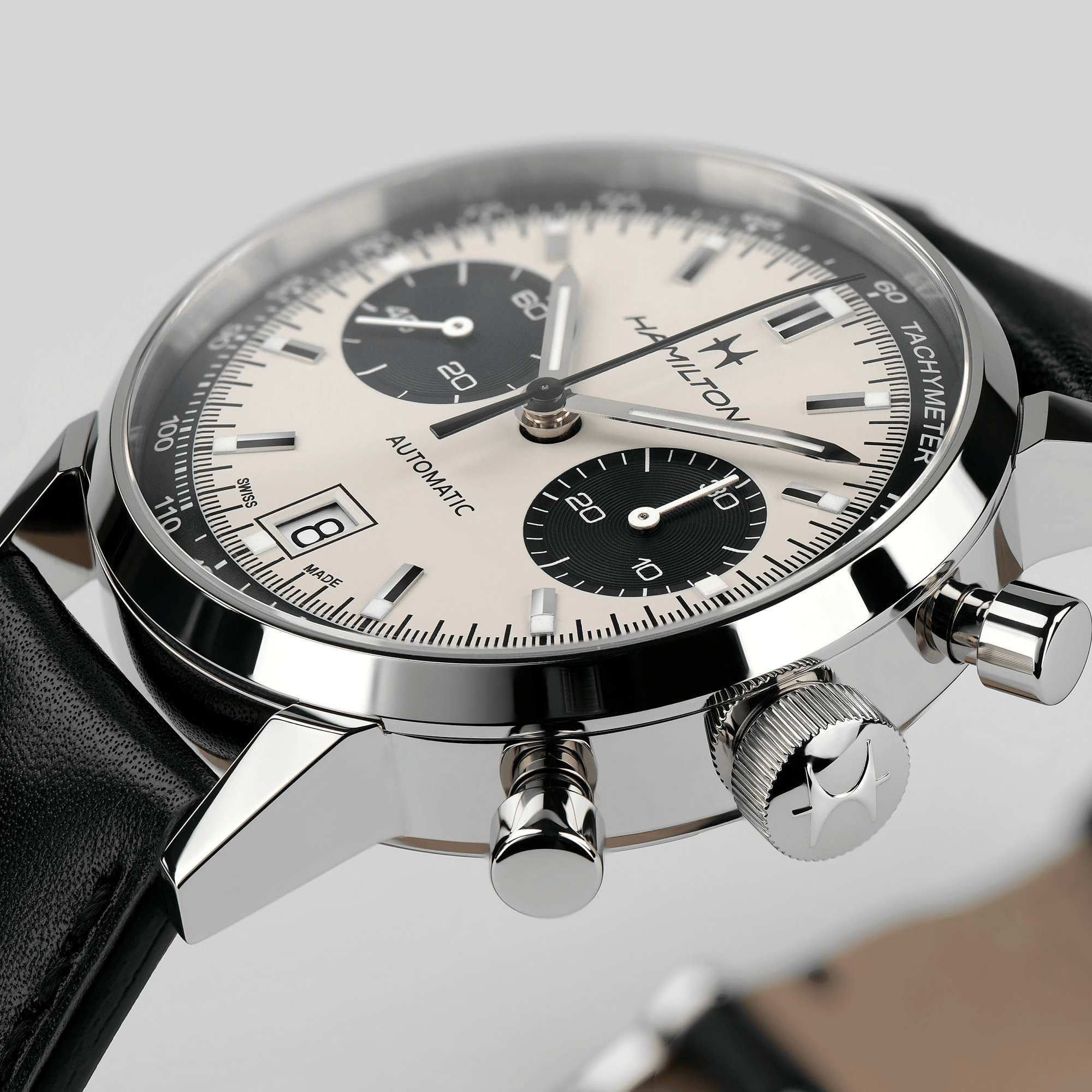 Hamilton American Classic Intra-Matic Auto Chrono 40mm White Dial Men's Watch H38416711