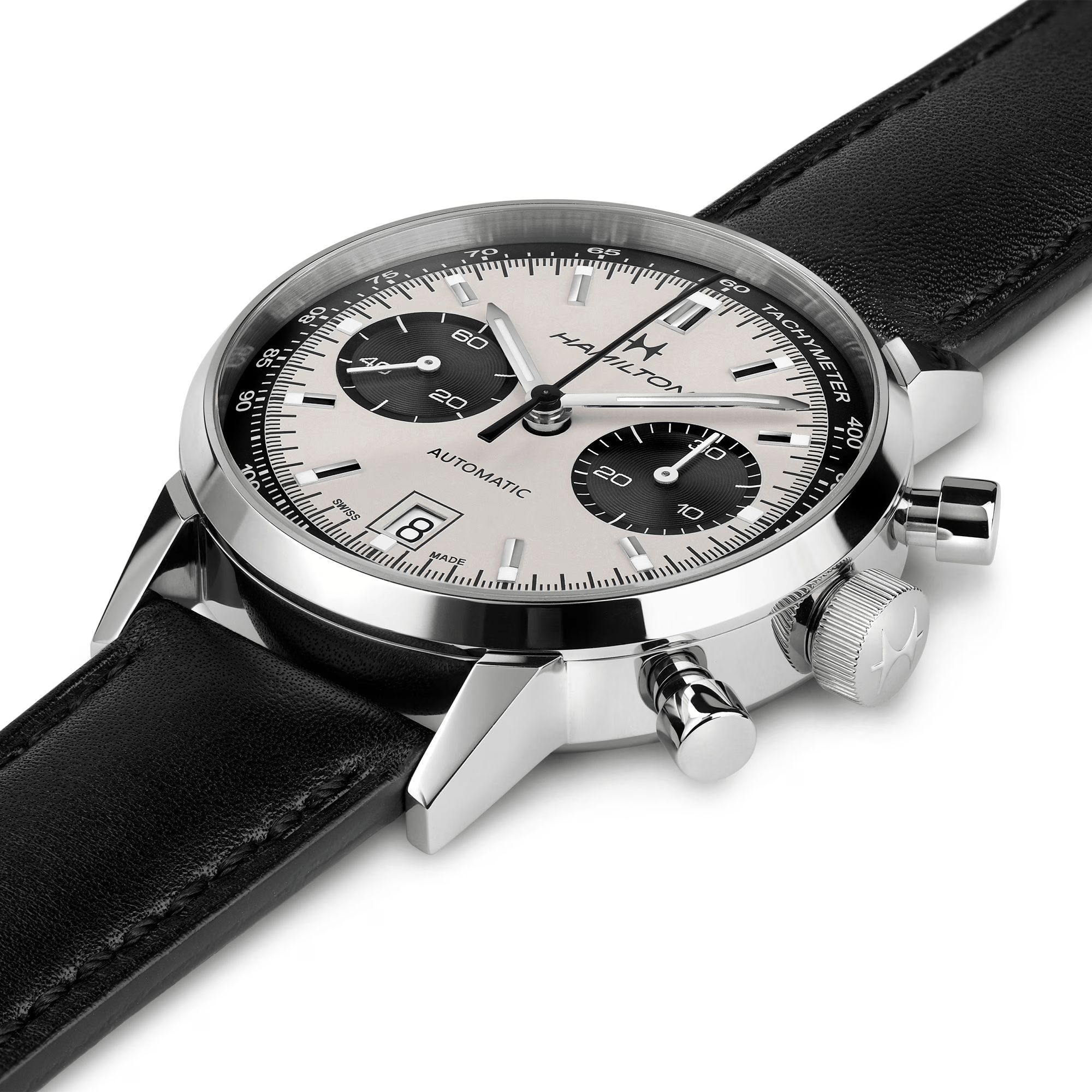 Hamilton American Classic Intra-Matic Auto Chrono 40mm White Dial Men's Watch H38416711