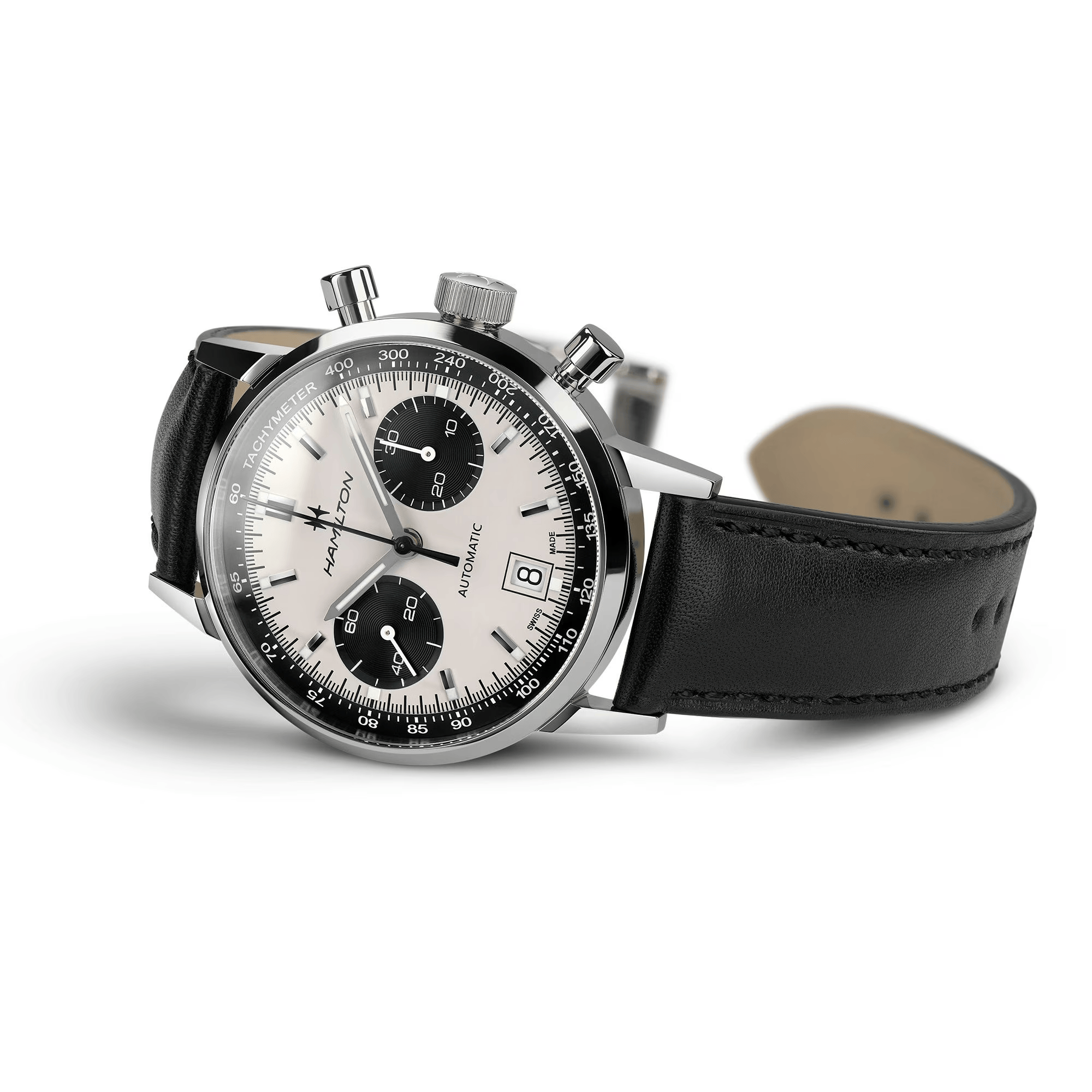 Hamilton American Classic Intra-Matic Auto Chrono 40mm White Dial Men's Watch H38416711
