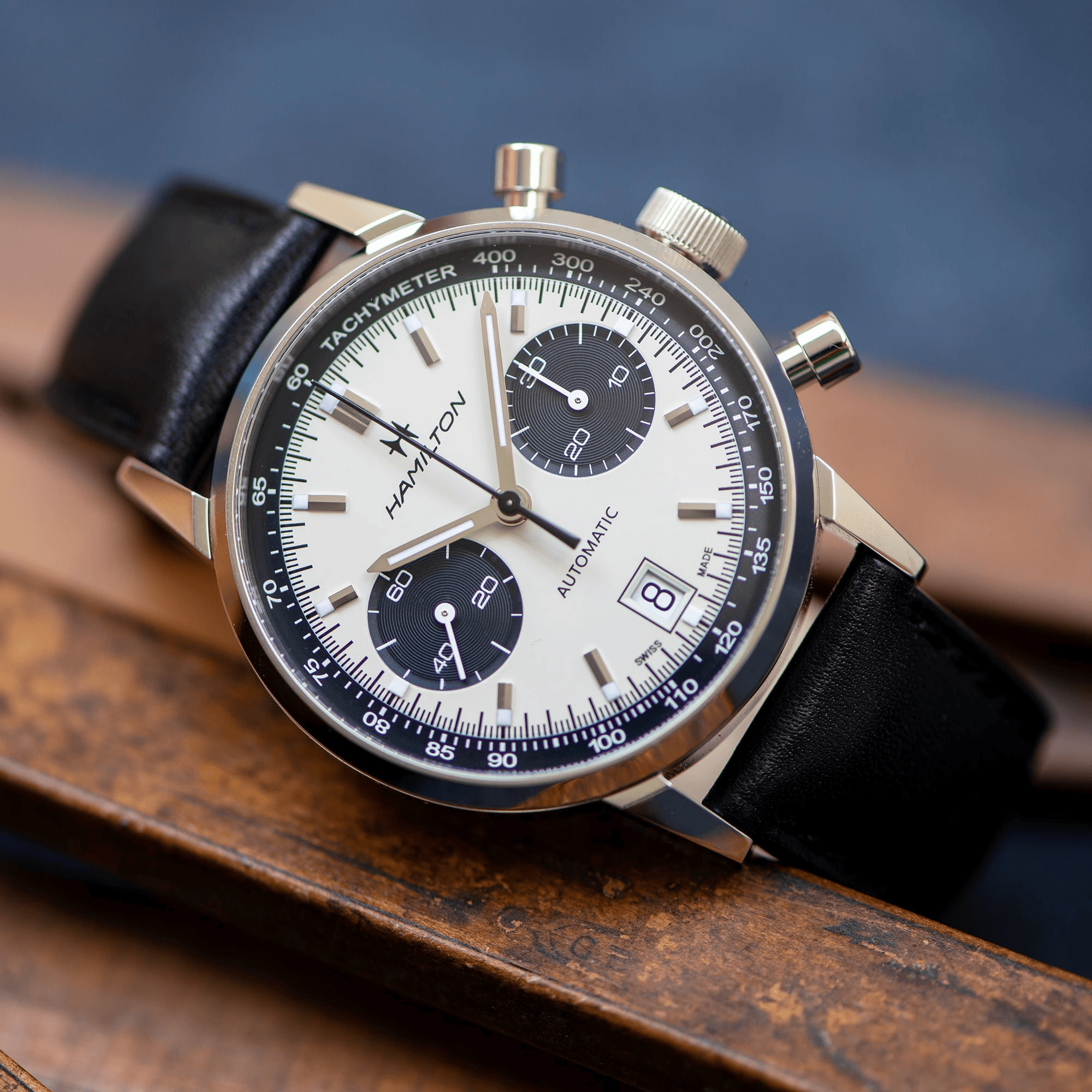 Hamilton American Classic Intra-Matic Auto Chrono 40mm White Dial Men's Watch H38416711
