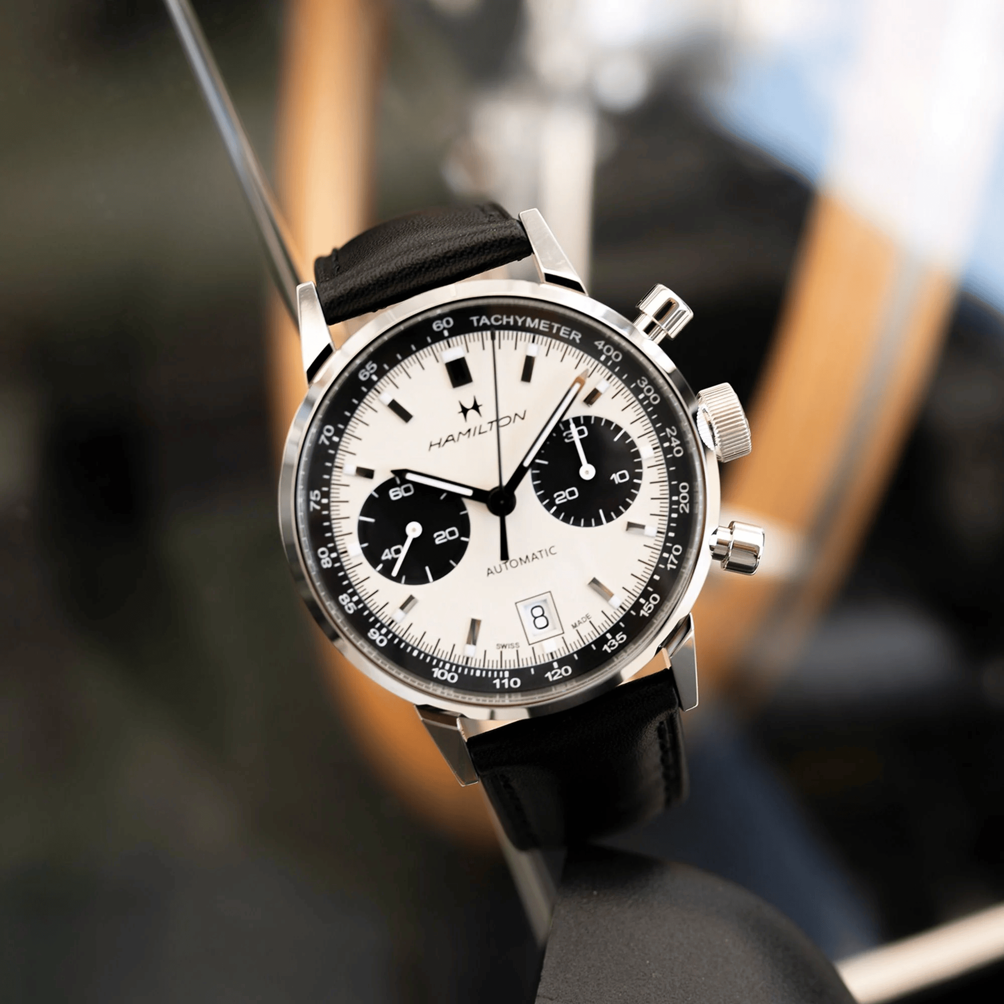 Hamilton American Classic Intra-Matic Auto Chrono 40mm White Dial Men's Watch H38416711