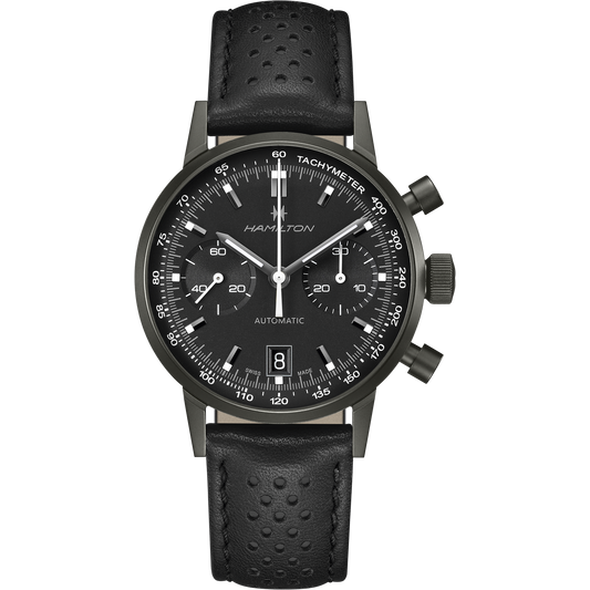 Hamilton American Classic Intra-Matic Auto Chrono 40mm Black Dial Men's Watch H38446730