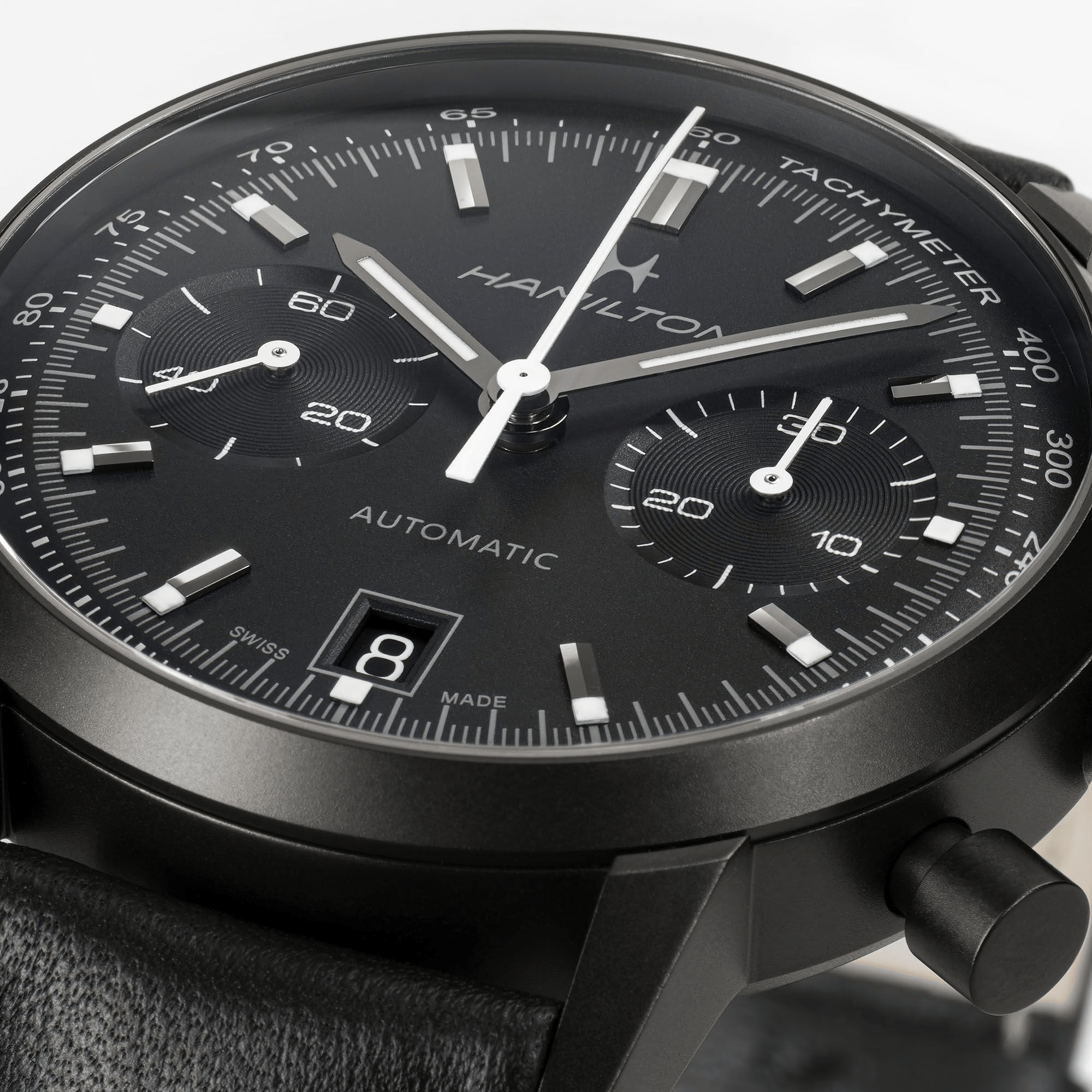 Hamilton American Classic Intra-Matic Auto Chrono 40mm Black Dial Men's Watch H38446730