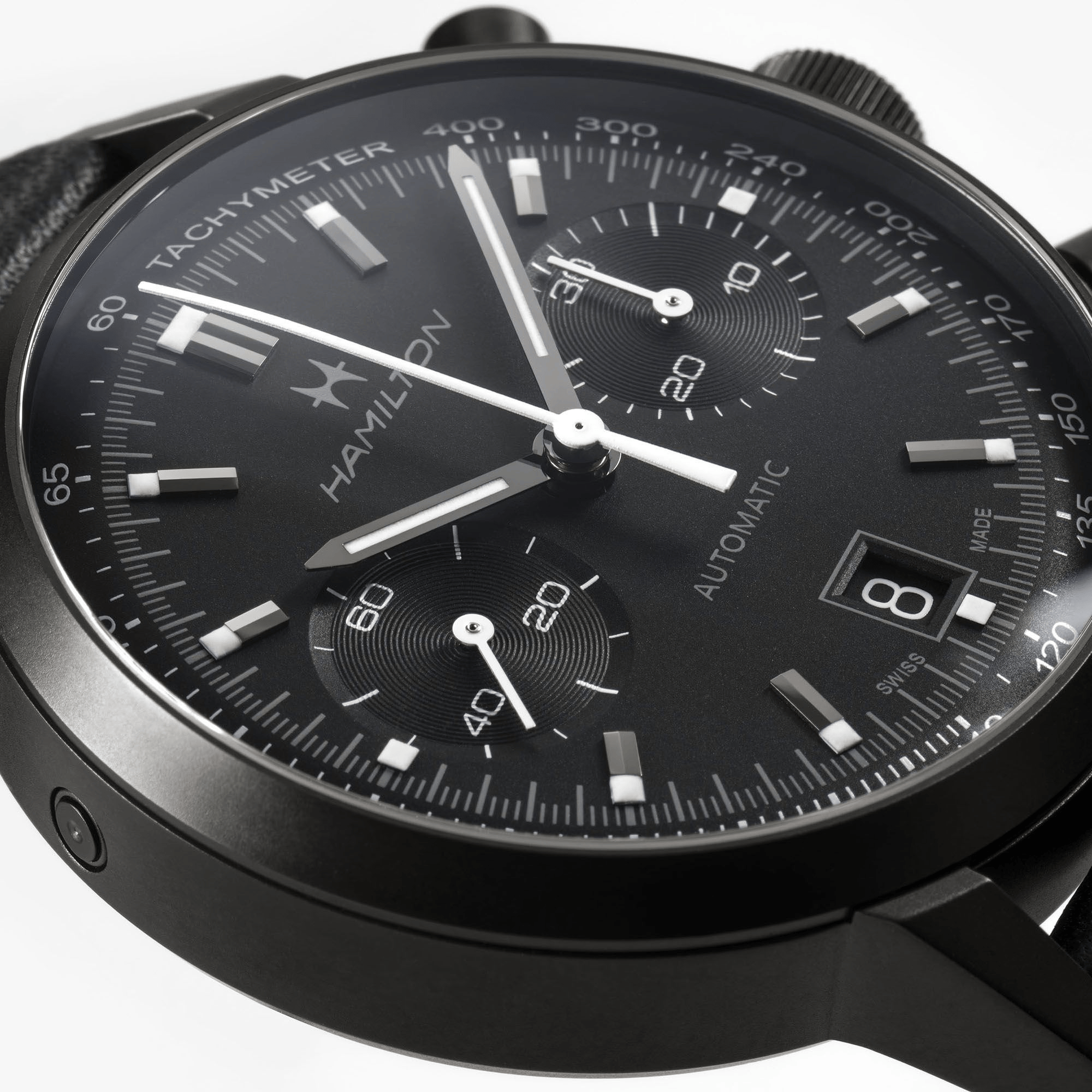 Hamilton American Classic Intra-Matic Auto Chrono 40mm Black Dial Men's Watch H38446730