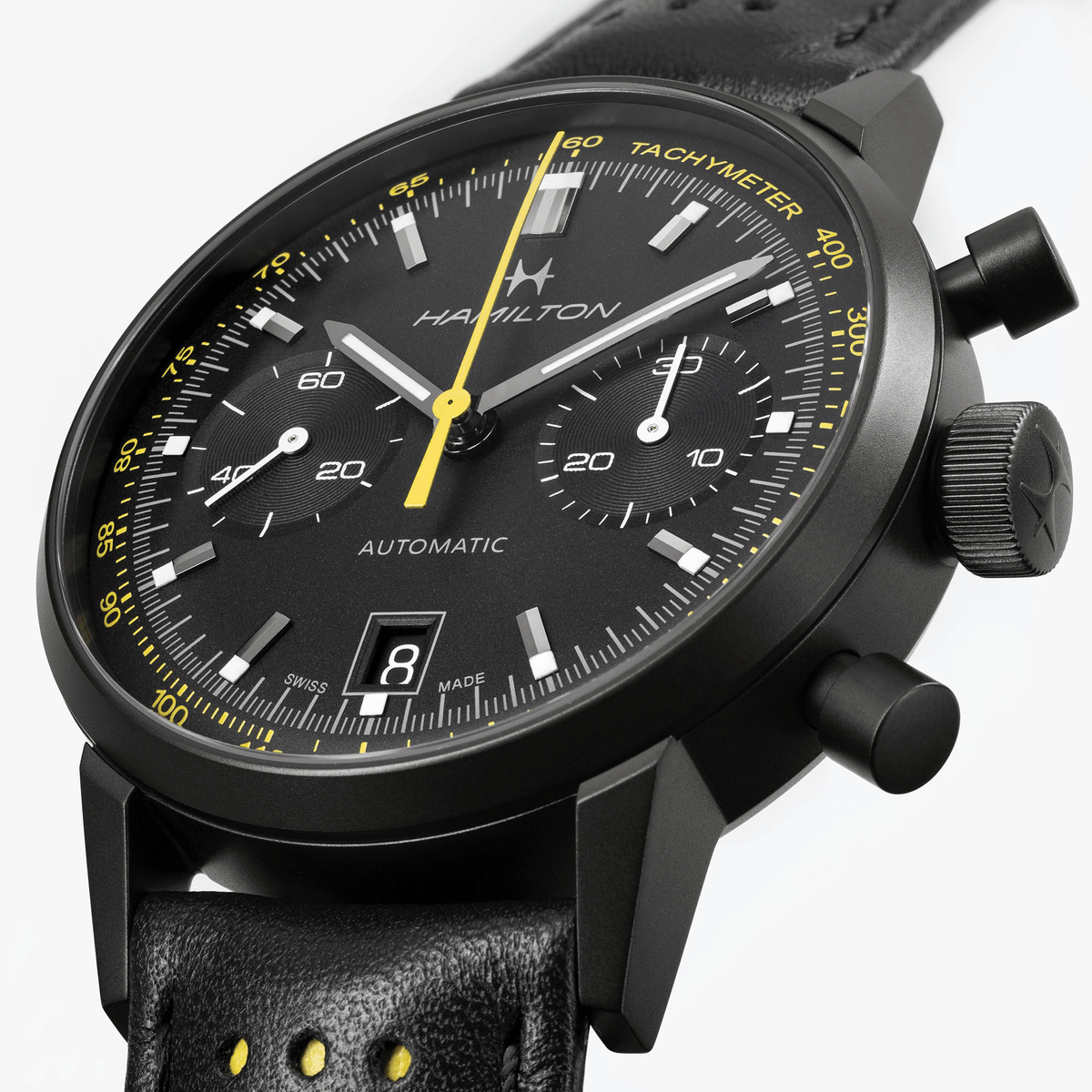 Hamilton American Classic Intra-Matic Auto Chrono 40mm Black Dial Men's Watch H38446731