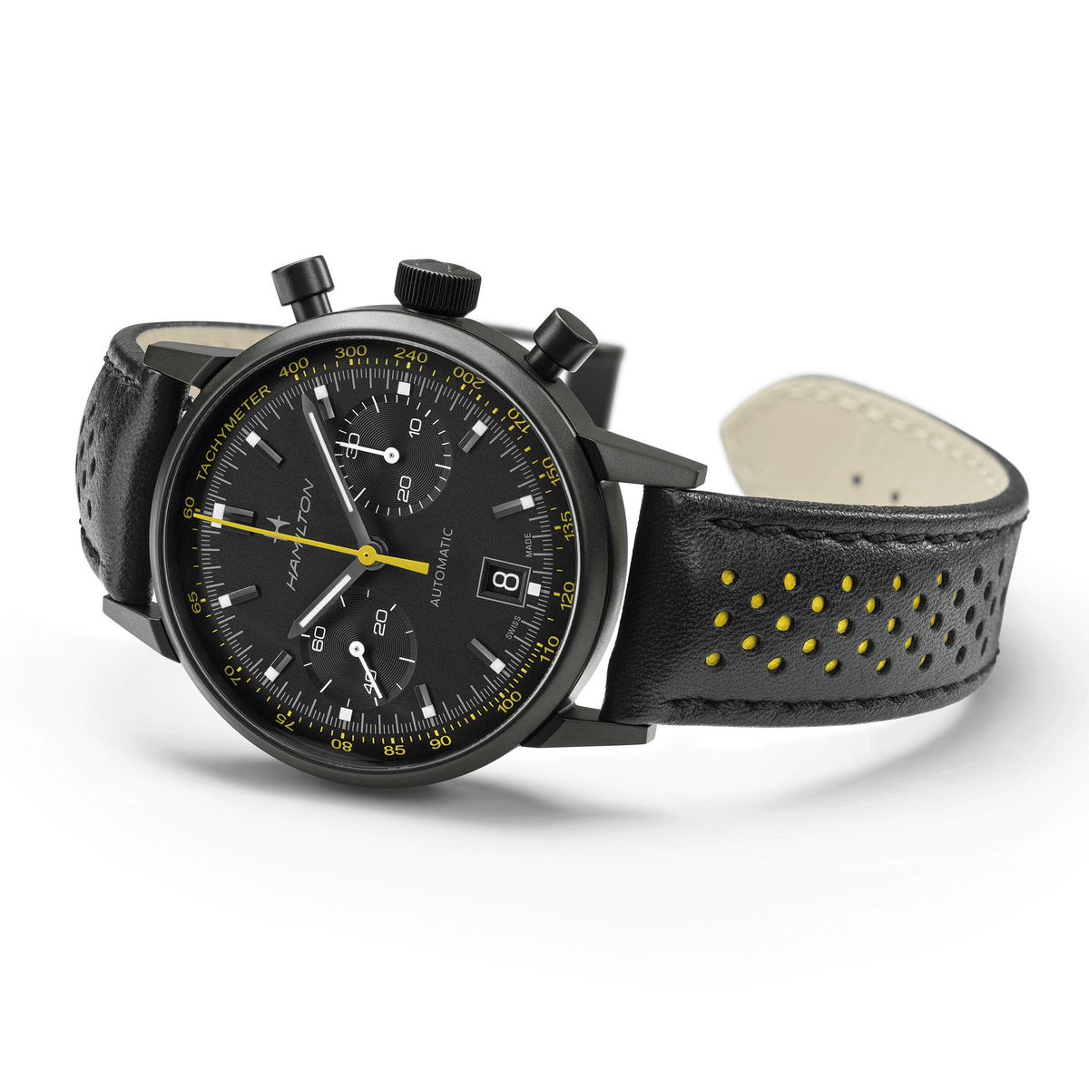 Hamilton American Classic Intra-Matic Auto Chrono 40mm Black Dial Men's Watch H38446731