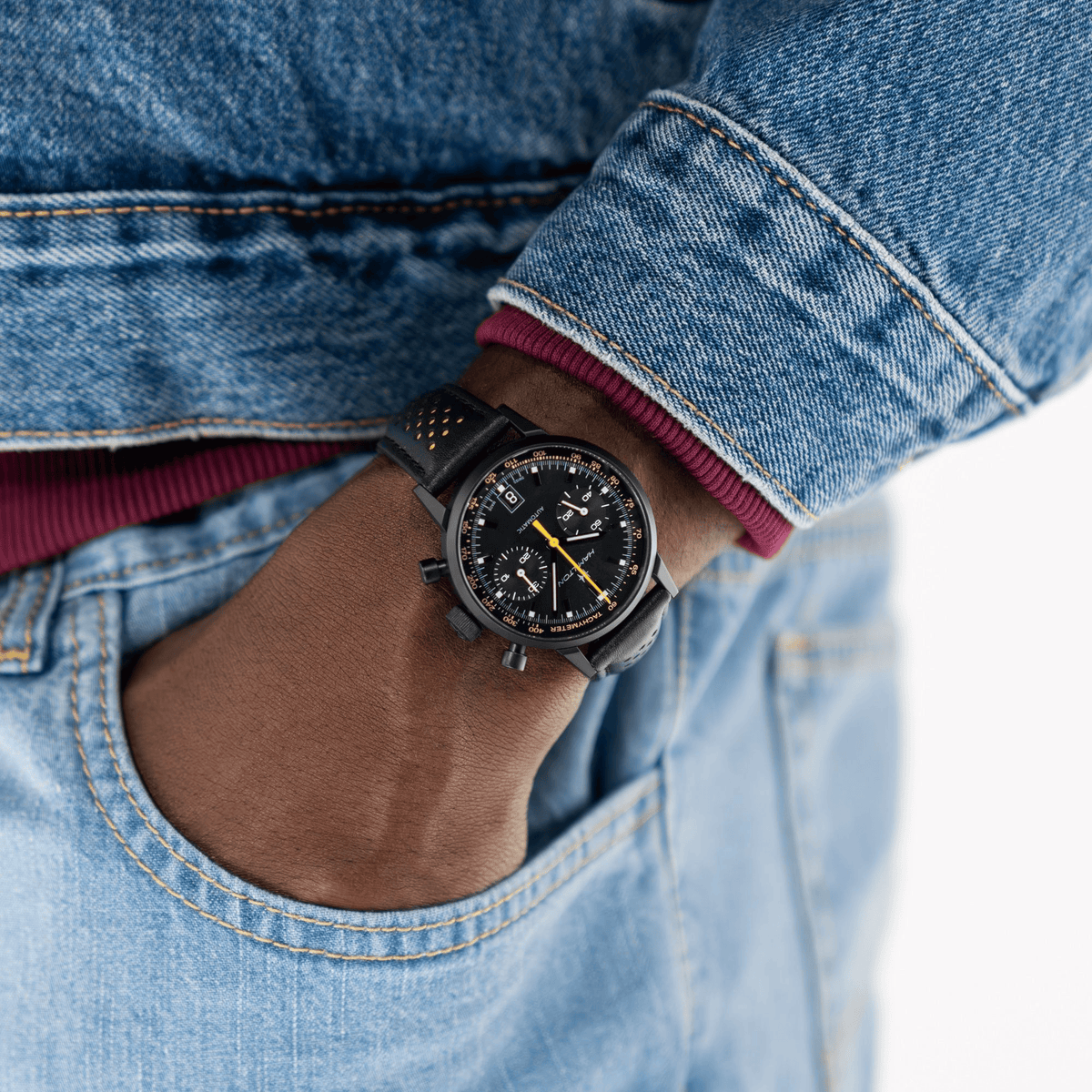 Hamilton American Classic Intra-Matic Auto Chrono 40mm Black Dial Men's Watch H38446731