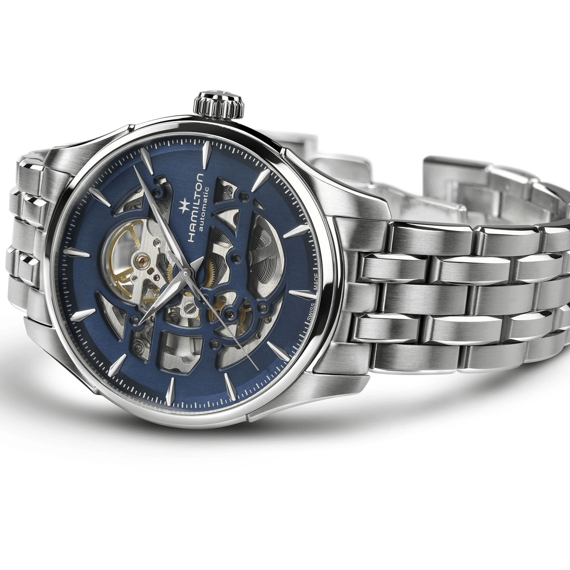 Hamilton Jazzmaster Skeleton Auto 40mm Blue Dial Men's Watch H42535141