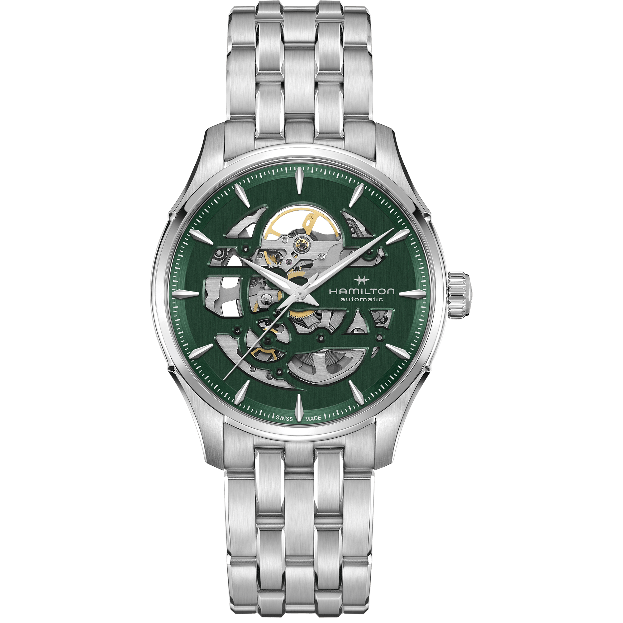 Hamilton Jazzmaster Skeleton Auto 40mm Green Dial Men's Watch H42535160