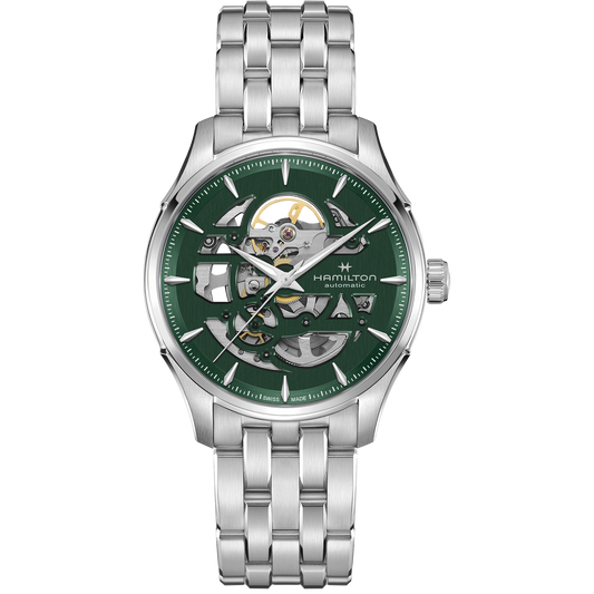 Hamilton Jazzmaster Skeleton Auto 40mm Green Dial Men's Watch H42535160