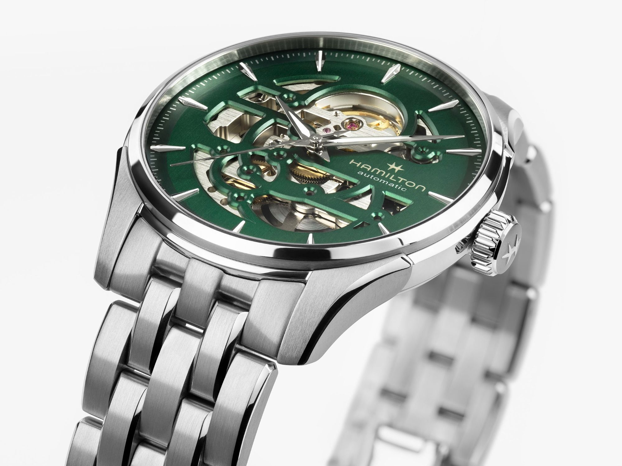 Hamilton Jazzmaster Skeleton Auto 40mm Green Dial Men's Watch H42535160