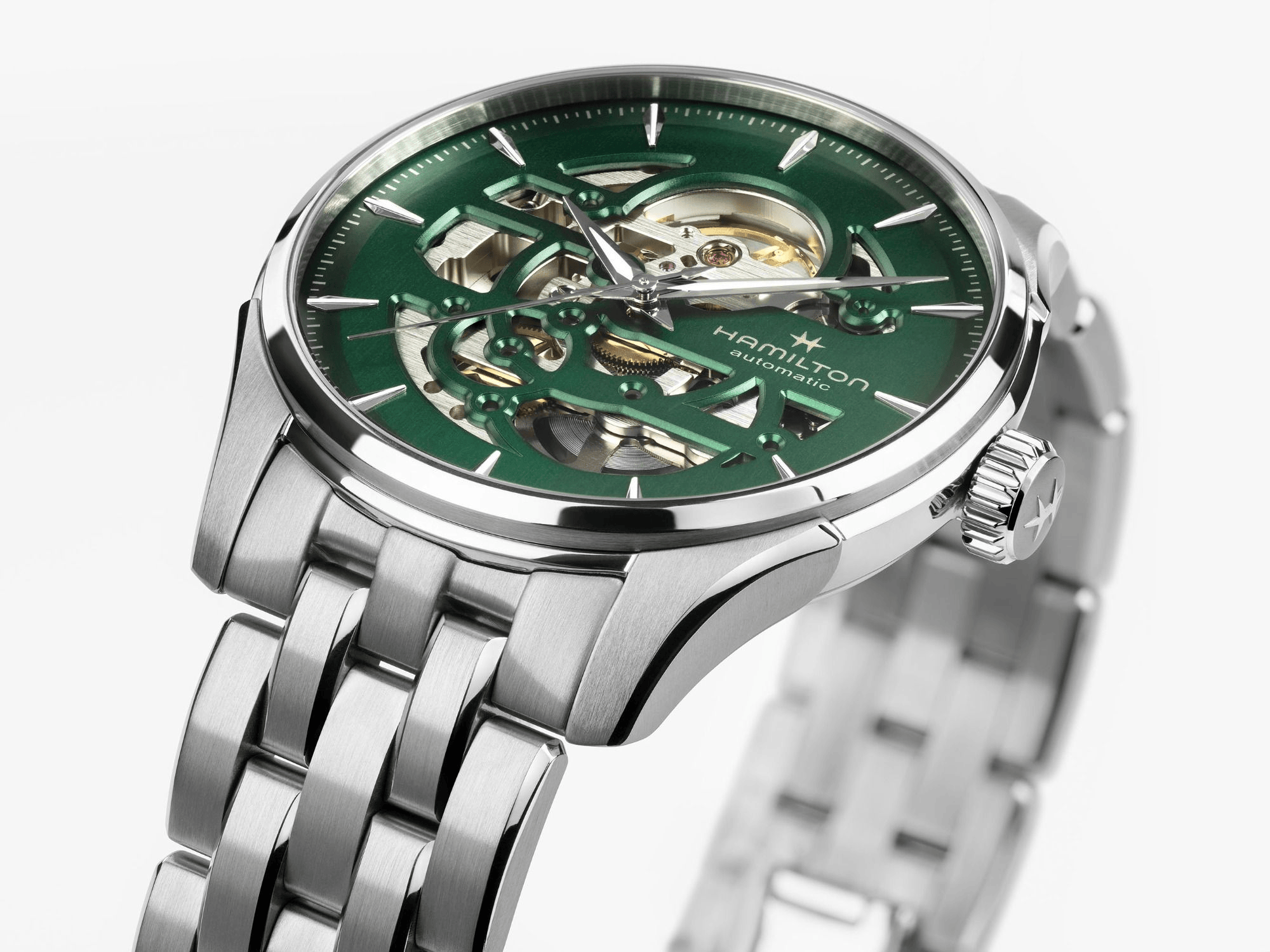 Hamilton Jazzmaster Skeleton Auto 40mm Green Dial Men's Watch H42535160