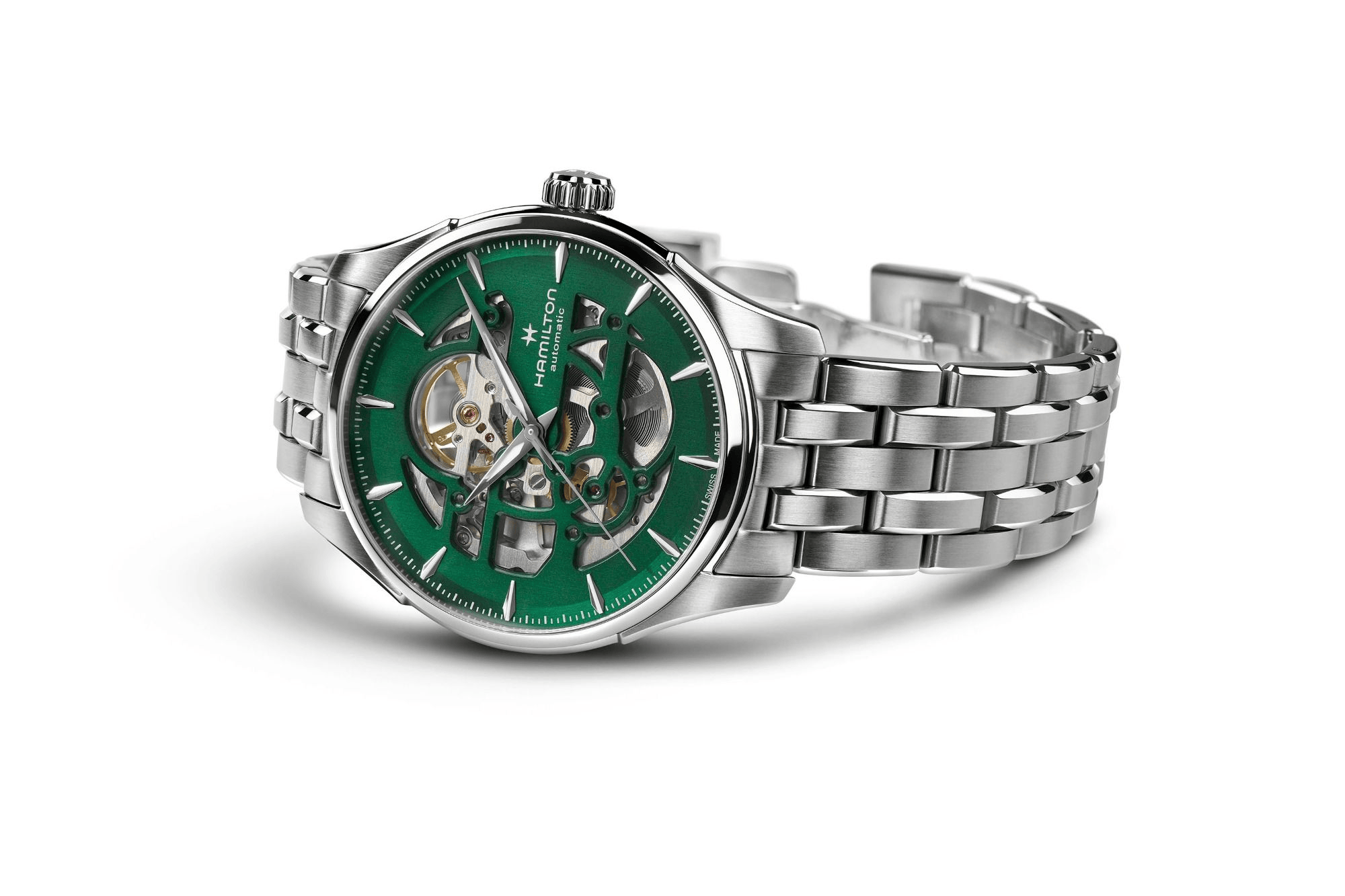 Hamilton Jazzmaster Skeleton Auto 40mm Green Dial Men's Watch H42535160